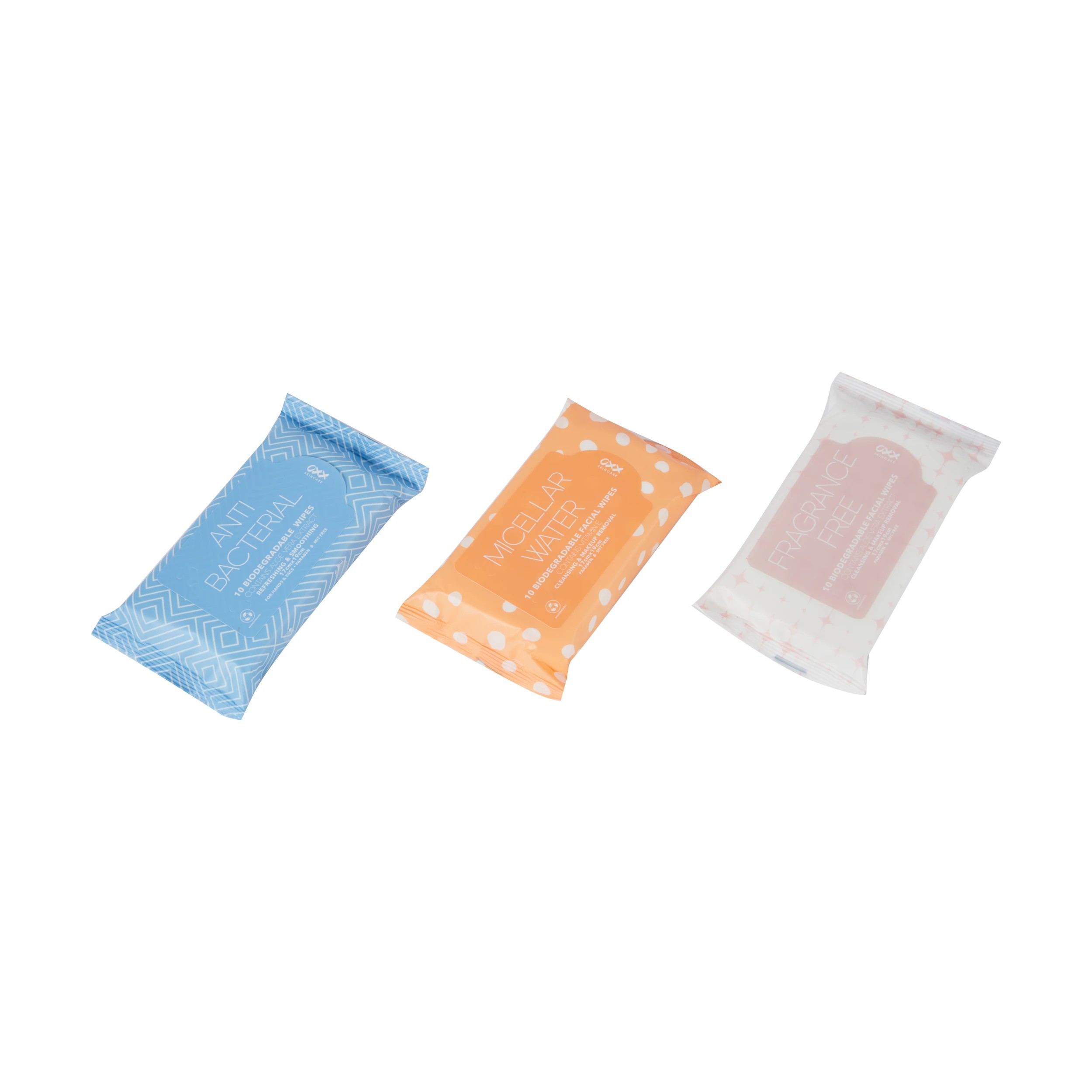 2 OXX Skincare 30 Piece Biodegradable Travel Wipes Pack, 2 of 6