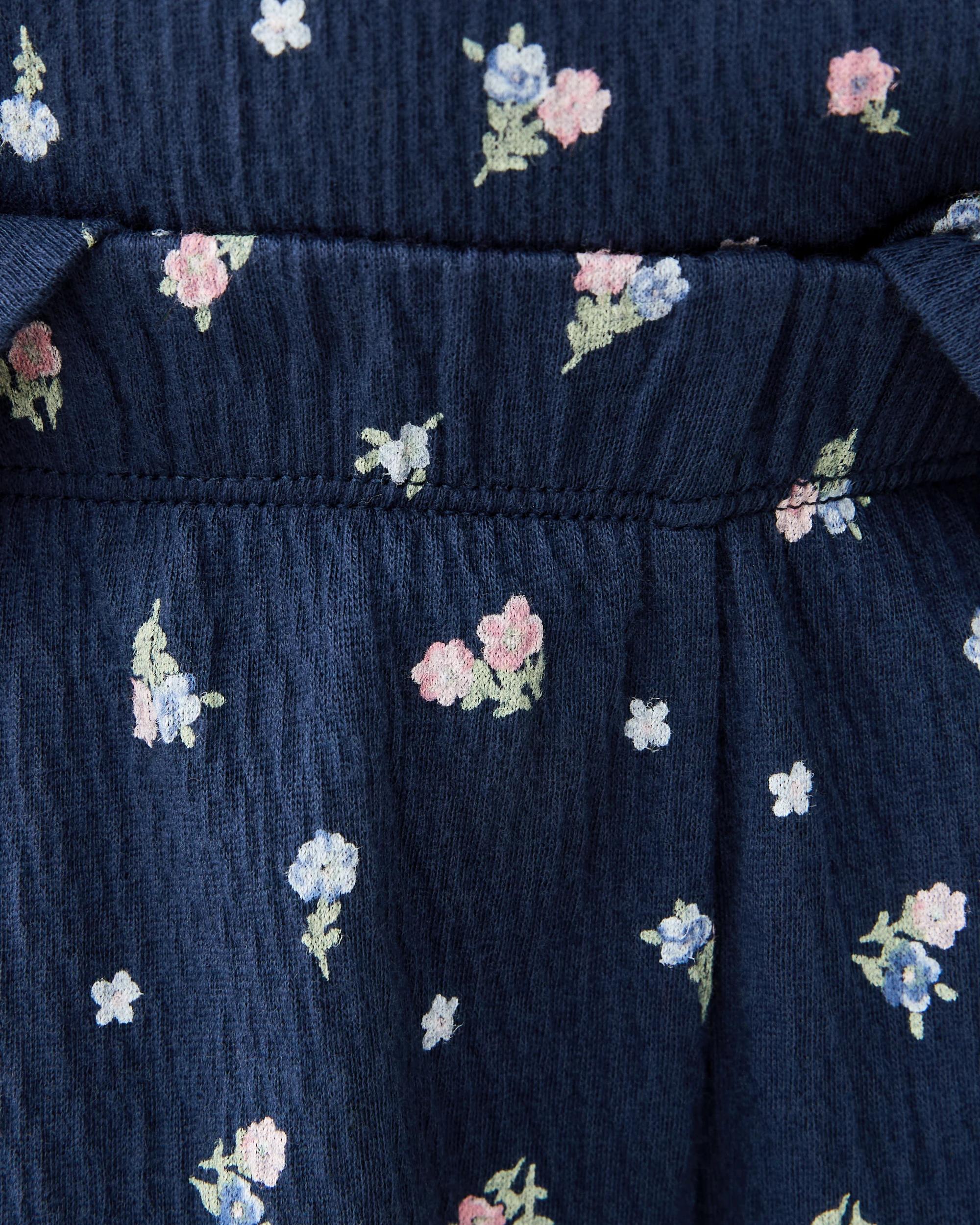 3 Wide Leg Crinkle Pants Nvy Floral, 3 of 5