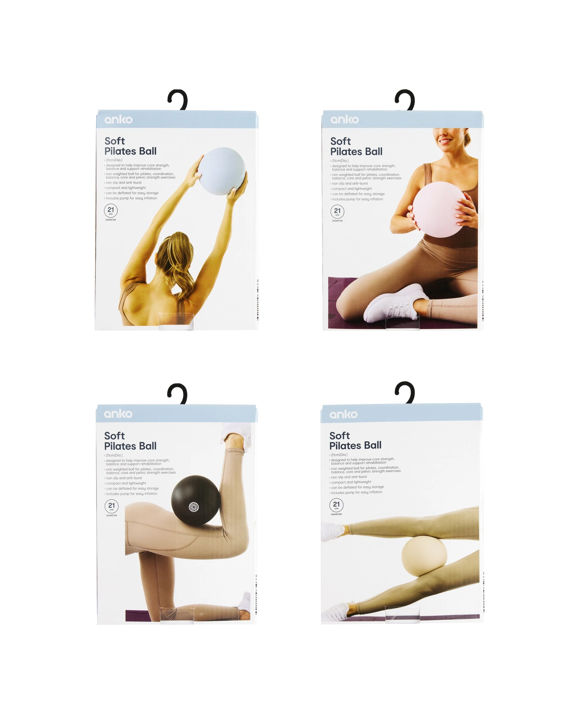 9 Soft Pilates Ball - Assorted, 9 of 10