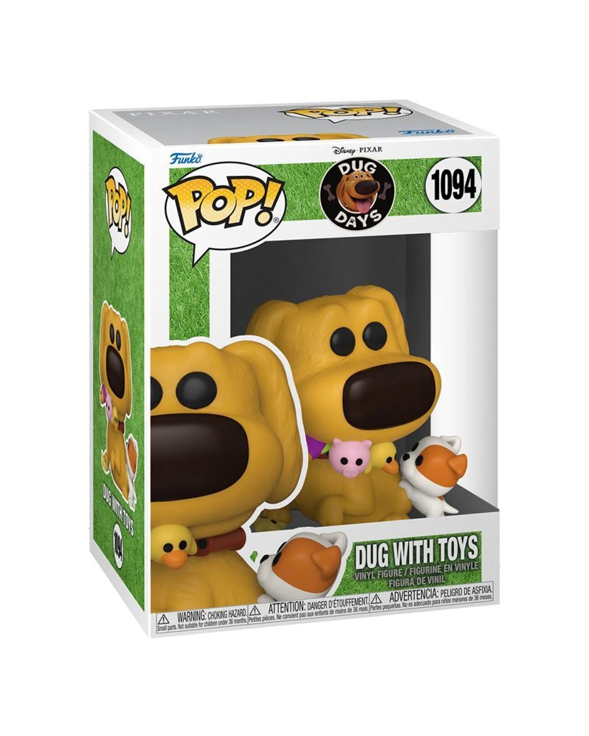 2 Pop Vinyl Figurine Dug Days - Dug With Toys 10cm Vinyl Figure Collectible - Yellow, 2 of 3