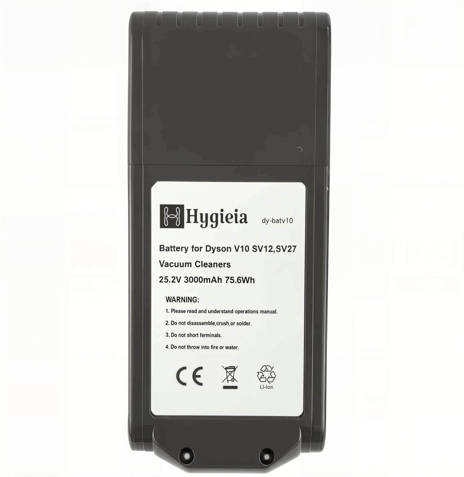6 Hygieia Battery For Dyson V10 Vacuum Cleaners SV12 & SV27 - Grey, 6 of 9