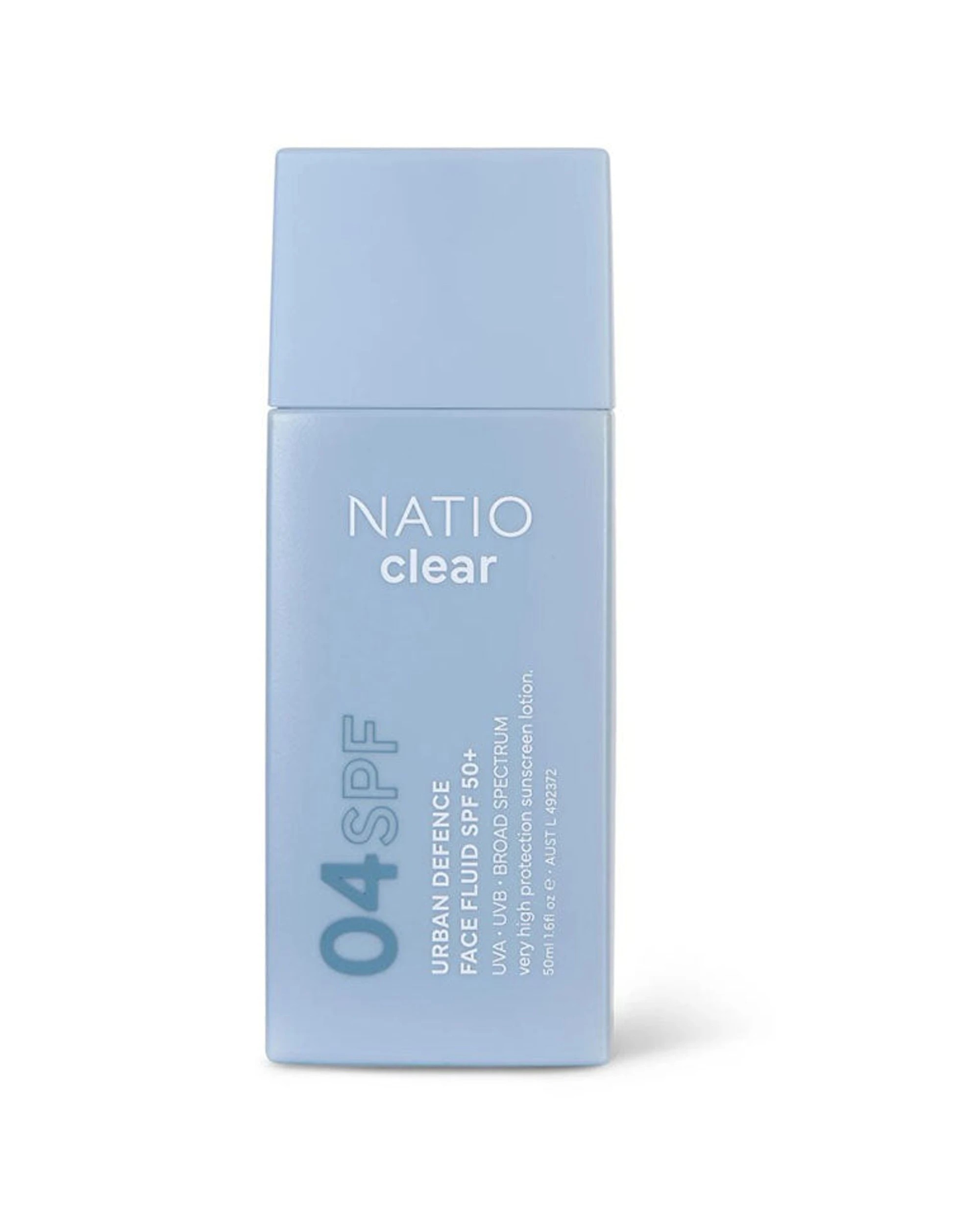 1 Natio Urban Defence Face Fluid SPF50 Sun Protection 50ml - Clear, 1 of 2