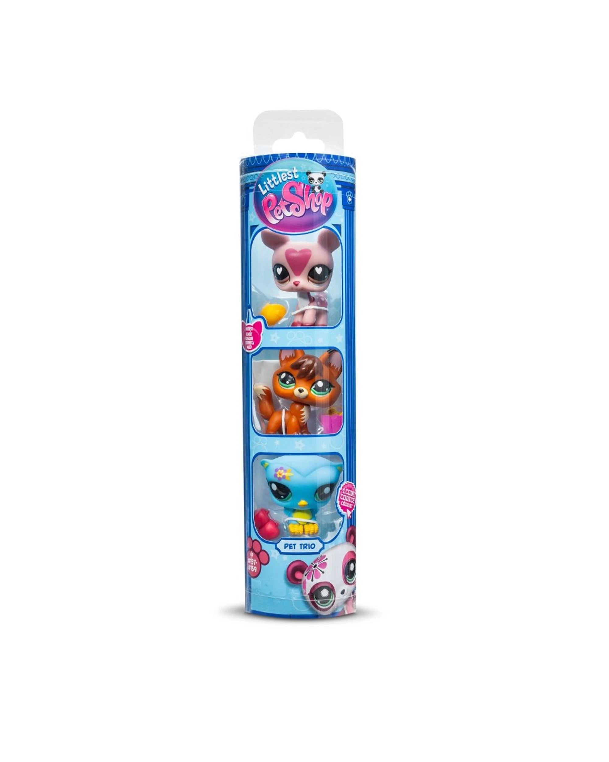 1 Littlest Pet Shop Trio In Tube Series 3 Forest Pets 3 Pack Figures, 1 of 5