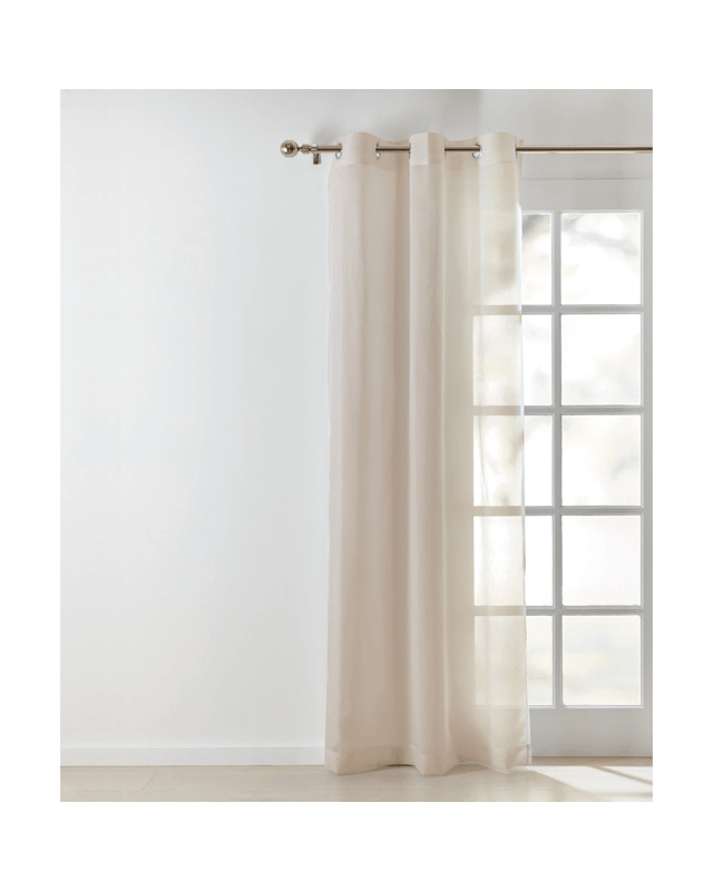 Sicily Eyelet Curtain - Natural - 120cm x 2