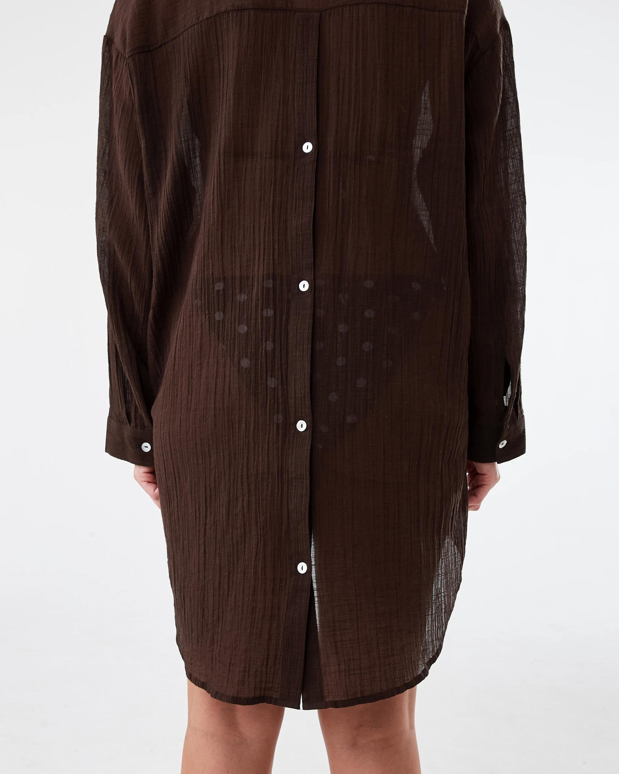 8 Cover Up Shirt Melt Brown, 8 of 9