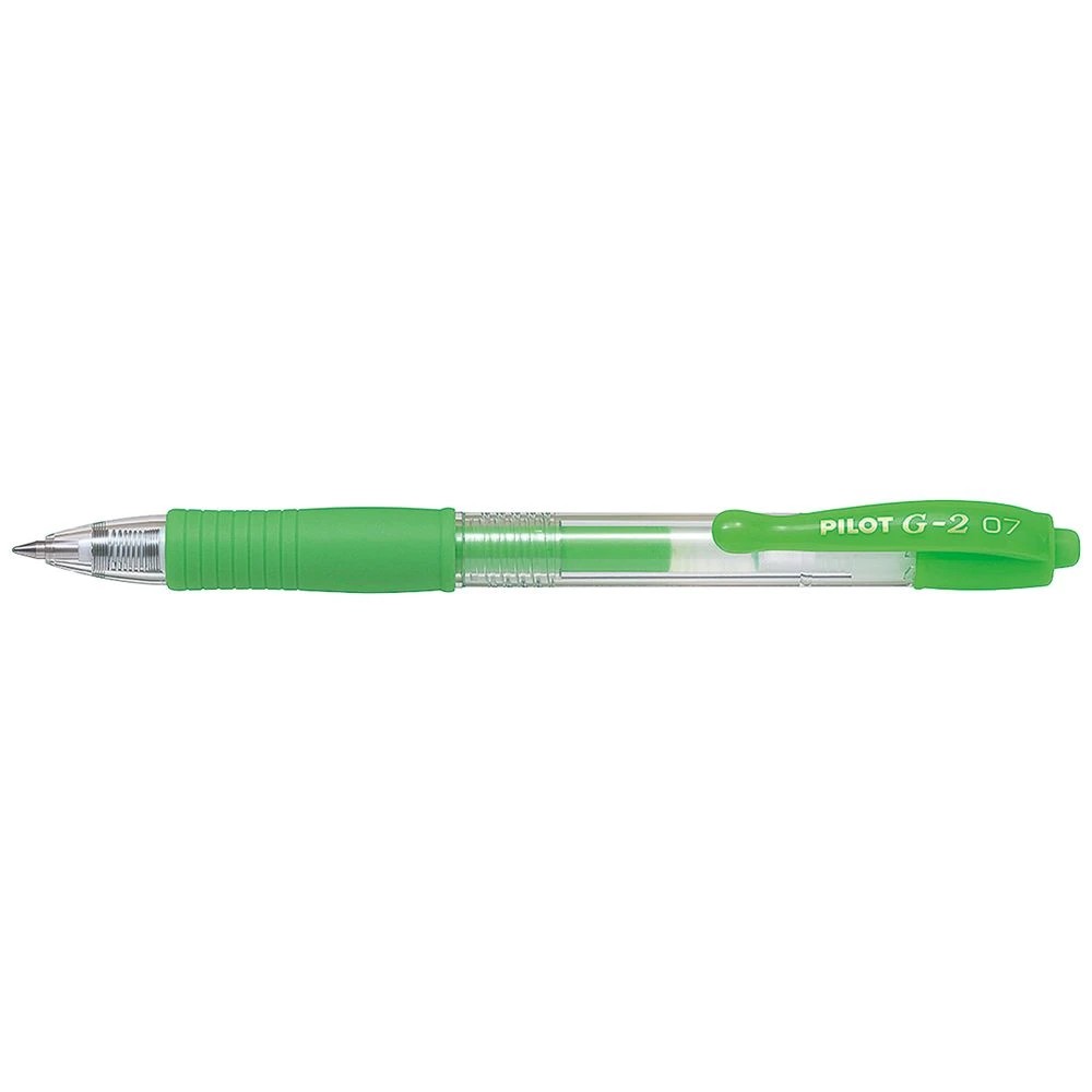 1 PILOT G2 Gel Pen 0.7mm Neon Green, 1 of 2