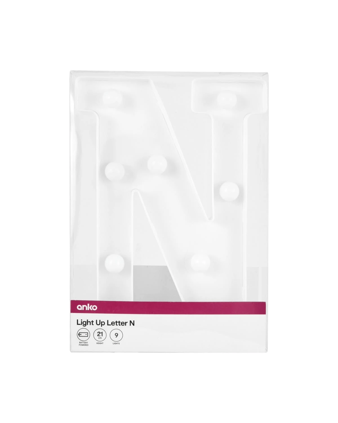 4 Light Up Letter - N, 4 of 5