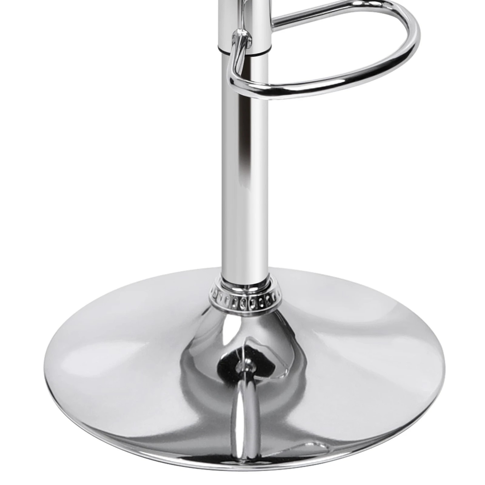 6 Alfordson 1x Bar Stool Kitchen Swivel Wooden  Chair Leather Odette - White, 6 of 10