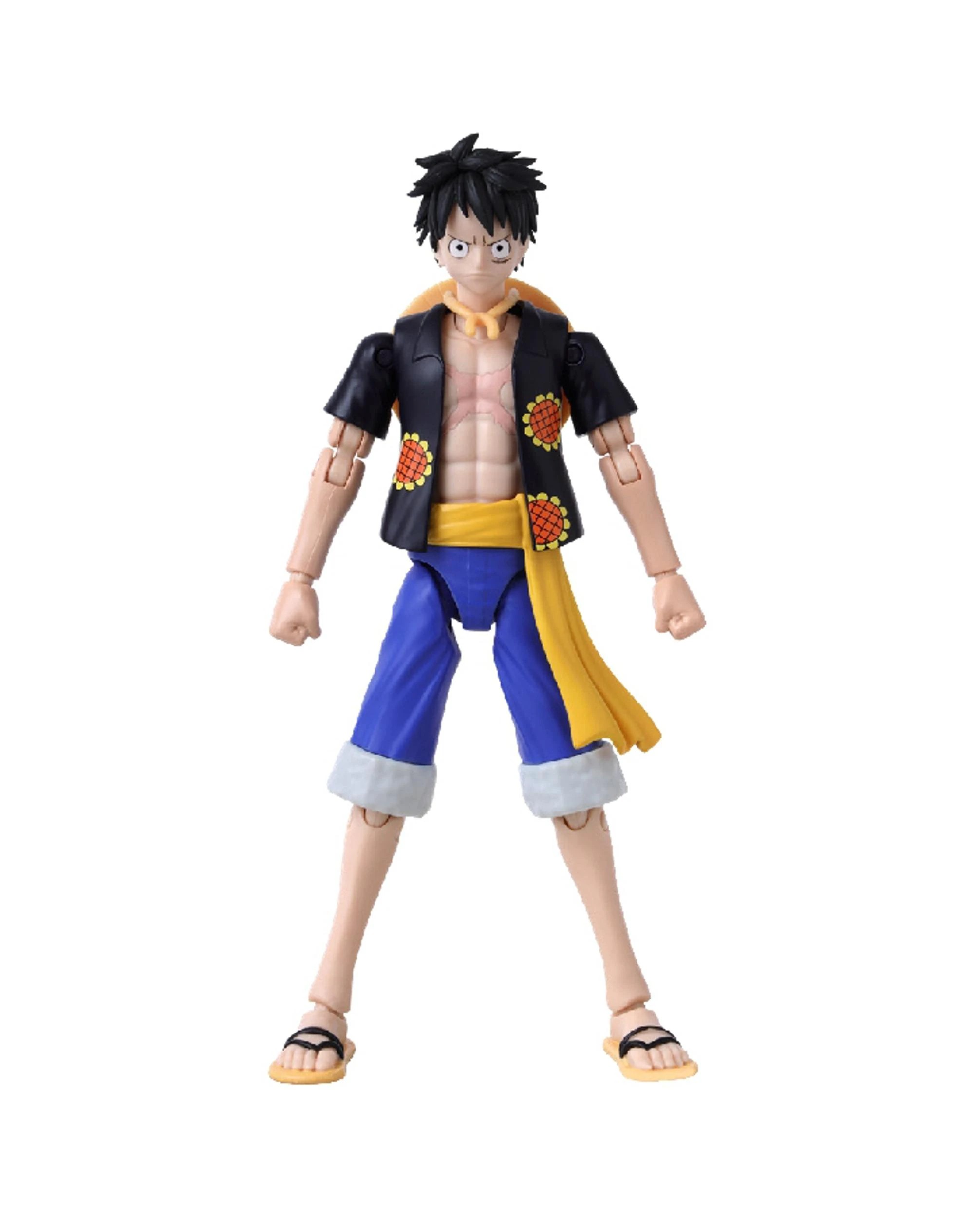 4 Bandai Anime Heroes One Piece Monkey D Luffy Dressrosa Version Figure, 4 of 6