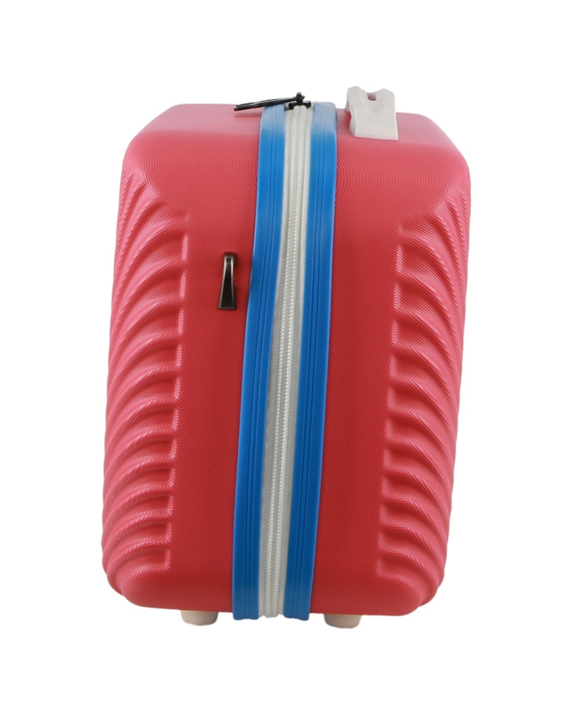 7 GAP Medium Hard-Shell Luggage & Mini Beauty Travel Case Set With Tag Coral - Red, 7 of 7