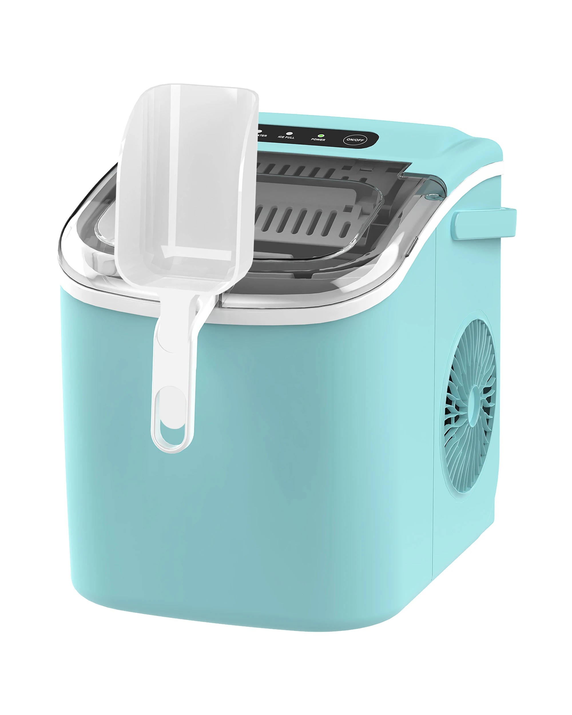 1 Advwin 12kg Ice Maker Portable Ice Cube Machine - Green, 1 of 7