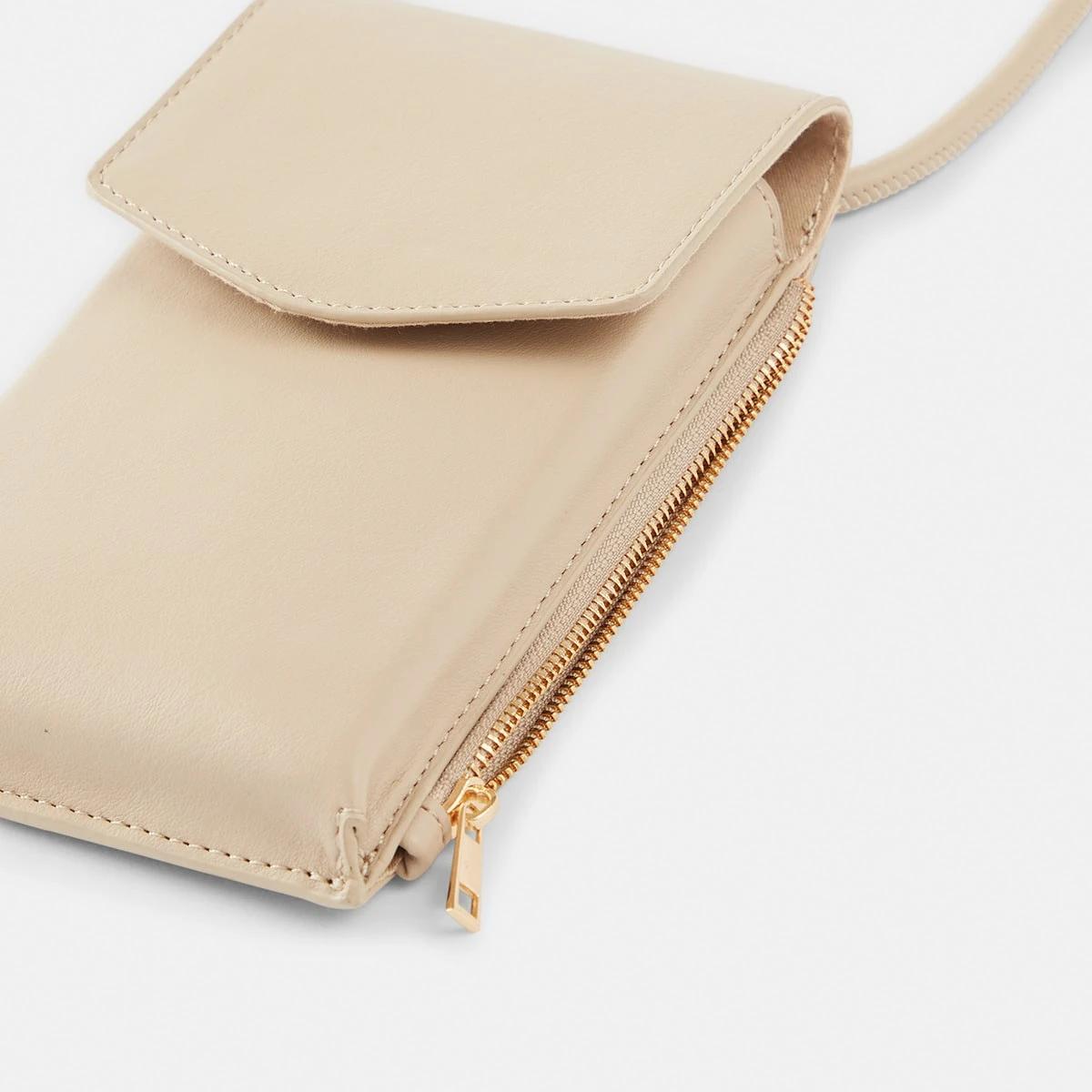 5 Phone Wallet Crossbody Bag Bone Beige, 5 of 7