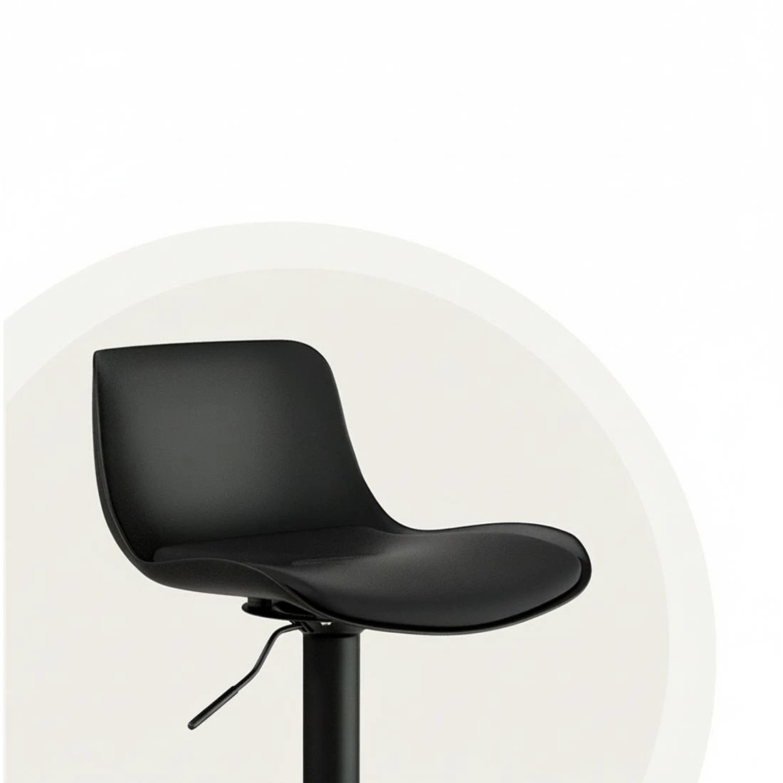 5 Artiss 4x Bar Stools Padded Seat Gas Lift - Black, 5 of 5