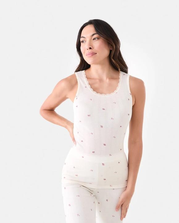 2 Pack Pointelle Vest