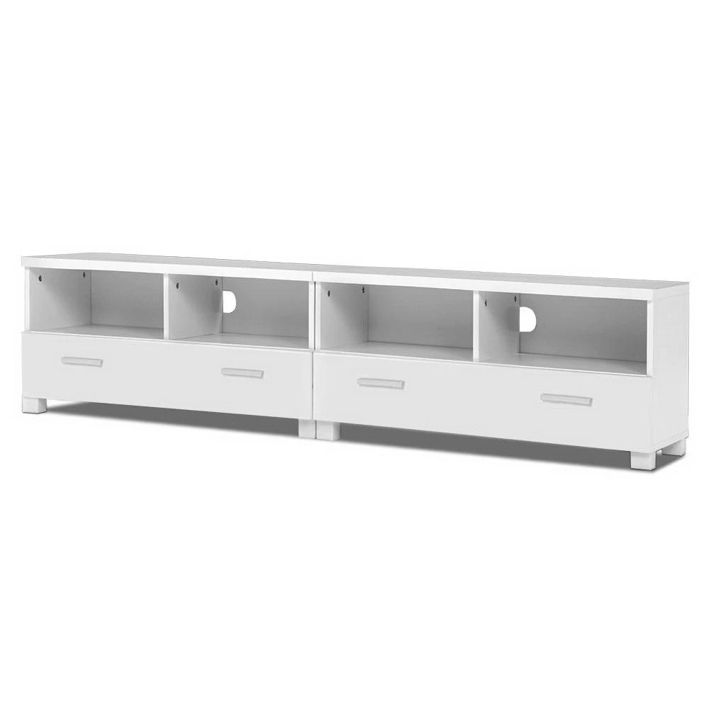1 Artiss TV Cabinet Entertainment Unit 180cm Eddie - White, 1 of 4