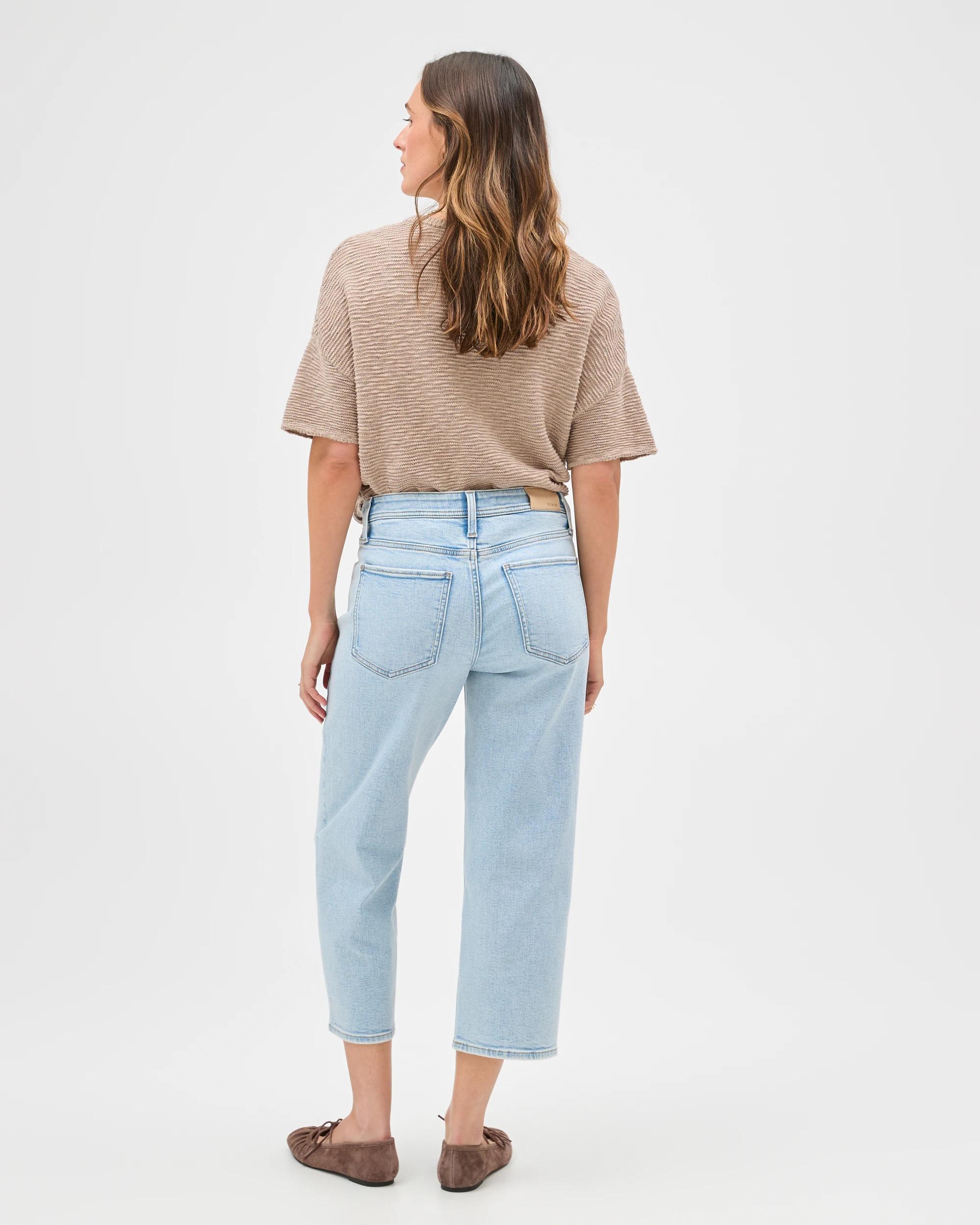 7 Target Denim Tara Slim Fit Straight Leg Cropped Denim Jeans ICE BLUE, 7 of 7