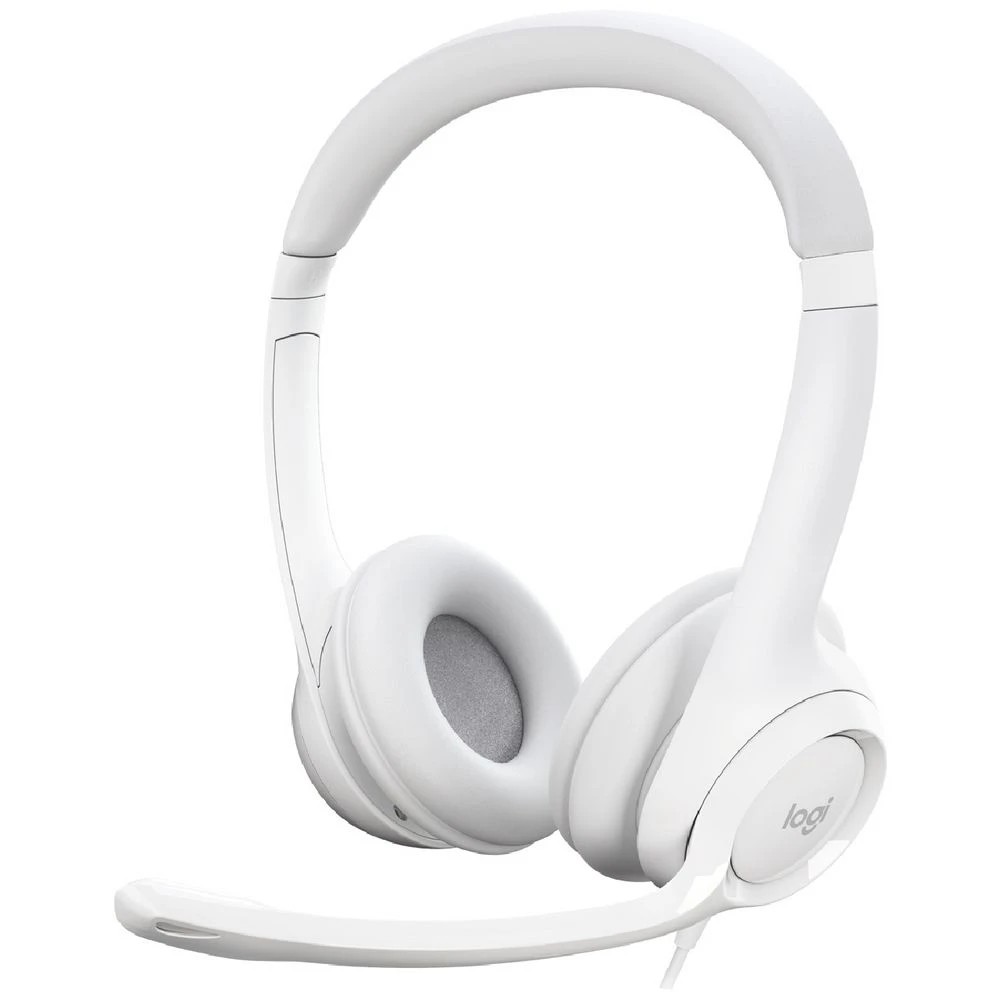 1 Logitech H390 USB Computer Headset White, 1 of 5