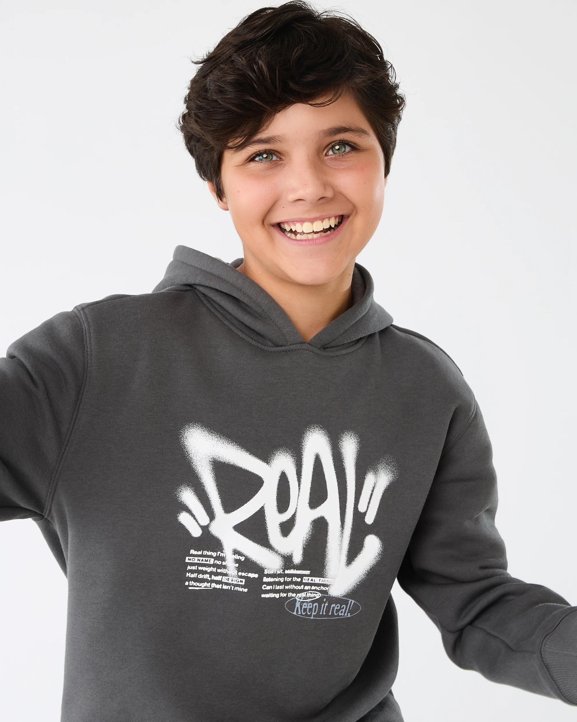 7 Print Hoodie Gry Slogan, 7 of 7