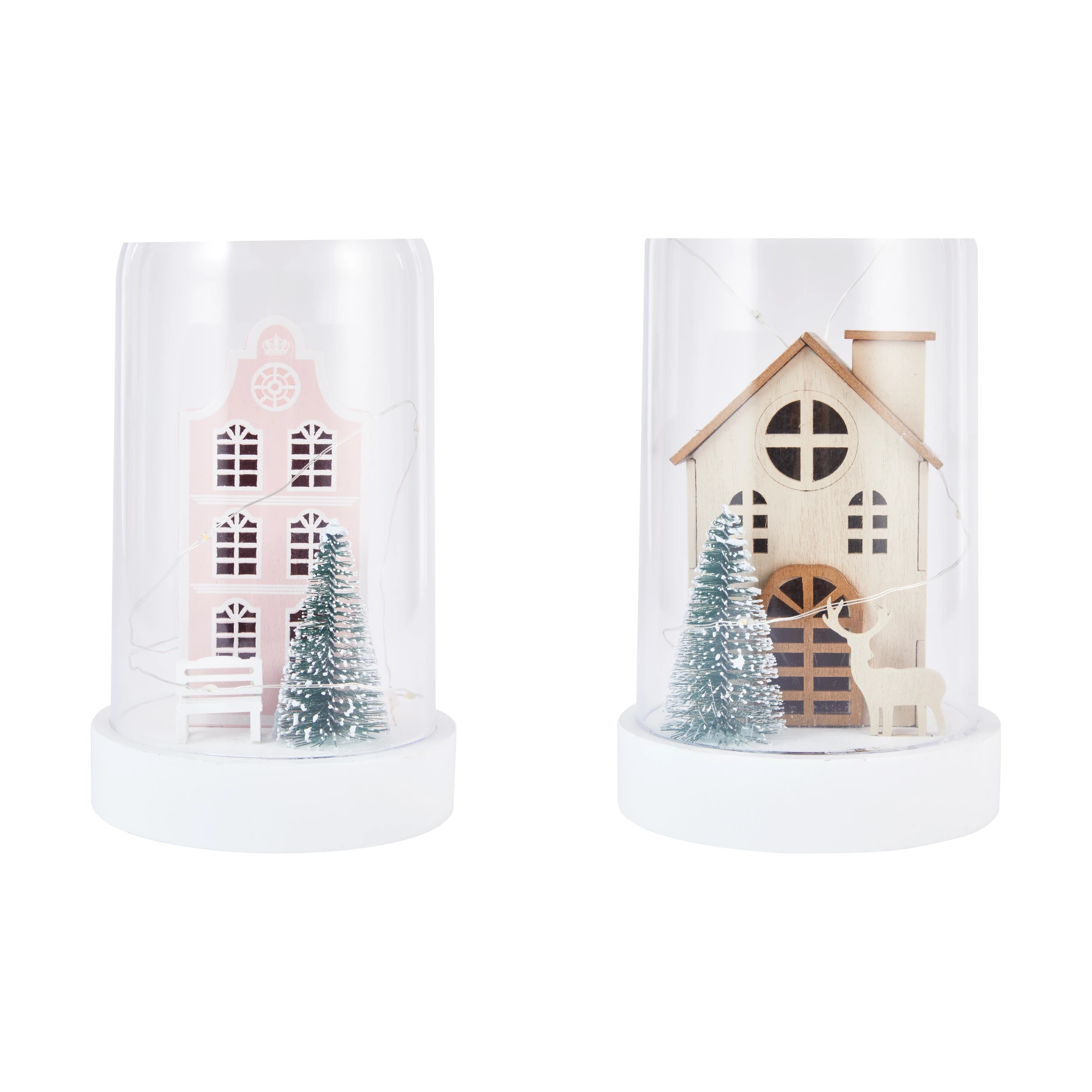 6 Light Up Cloch Scene - Assorted, 6 of 7