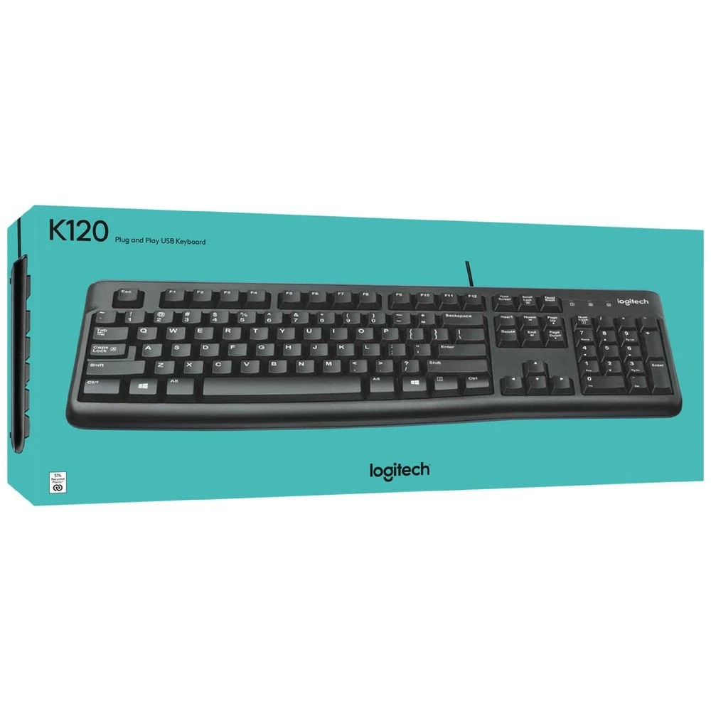 9 Logitech K120 Wired Keyboard Black, 9 of 9