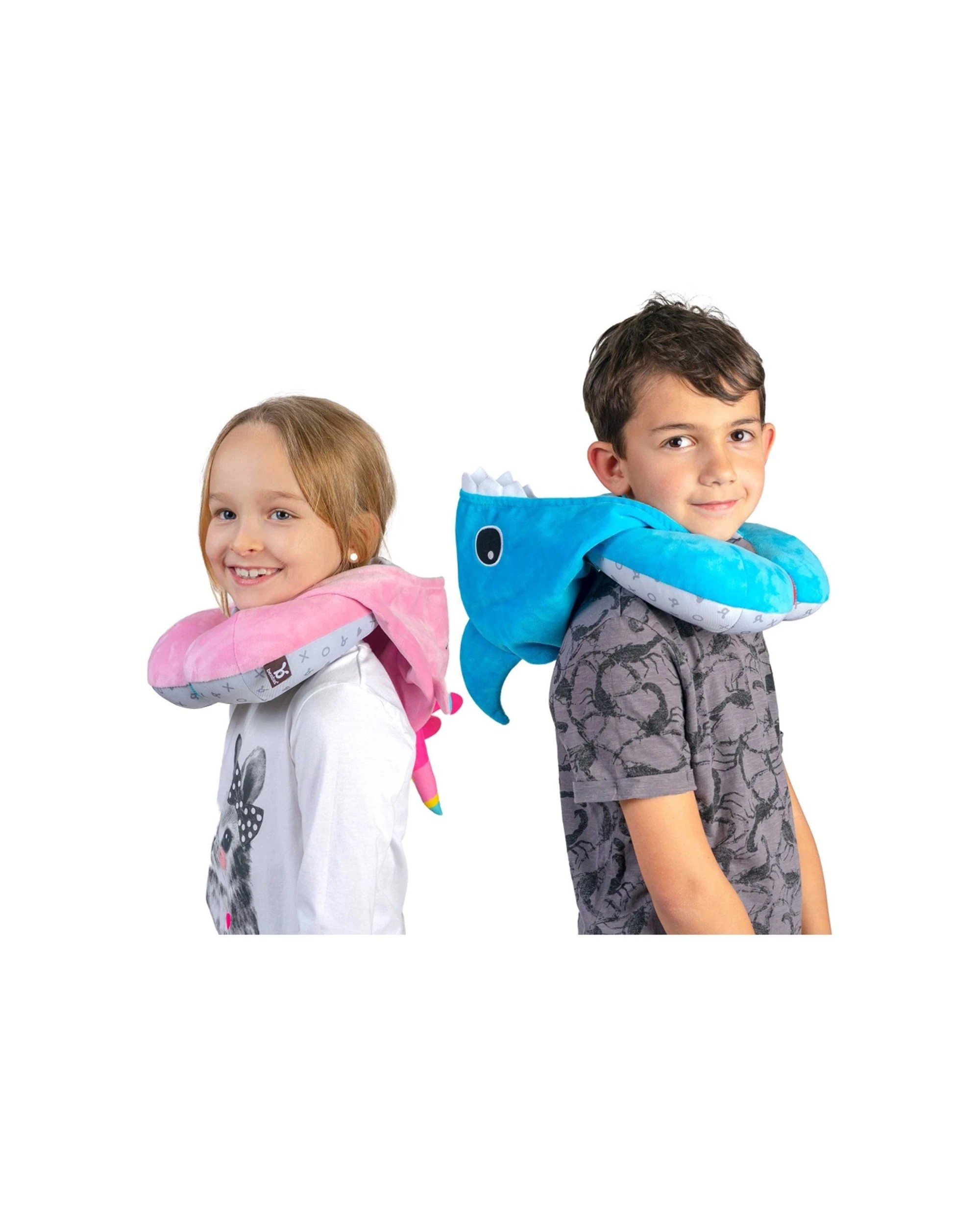2 Benbat Kids Cozy Travel Neck Pillow With Hood & Neck Support Unicorn - Pink, 2 of 2