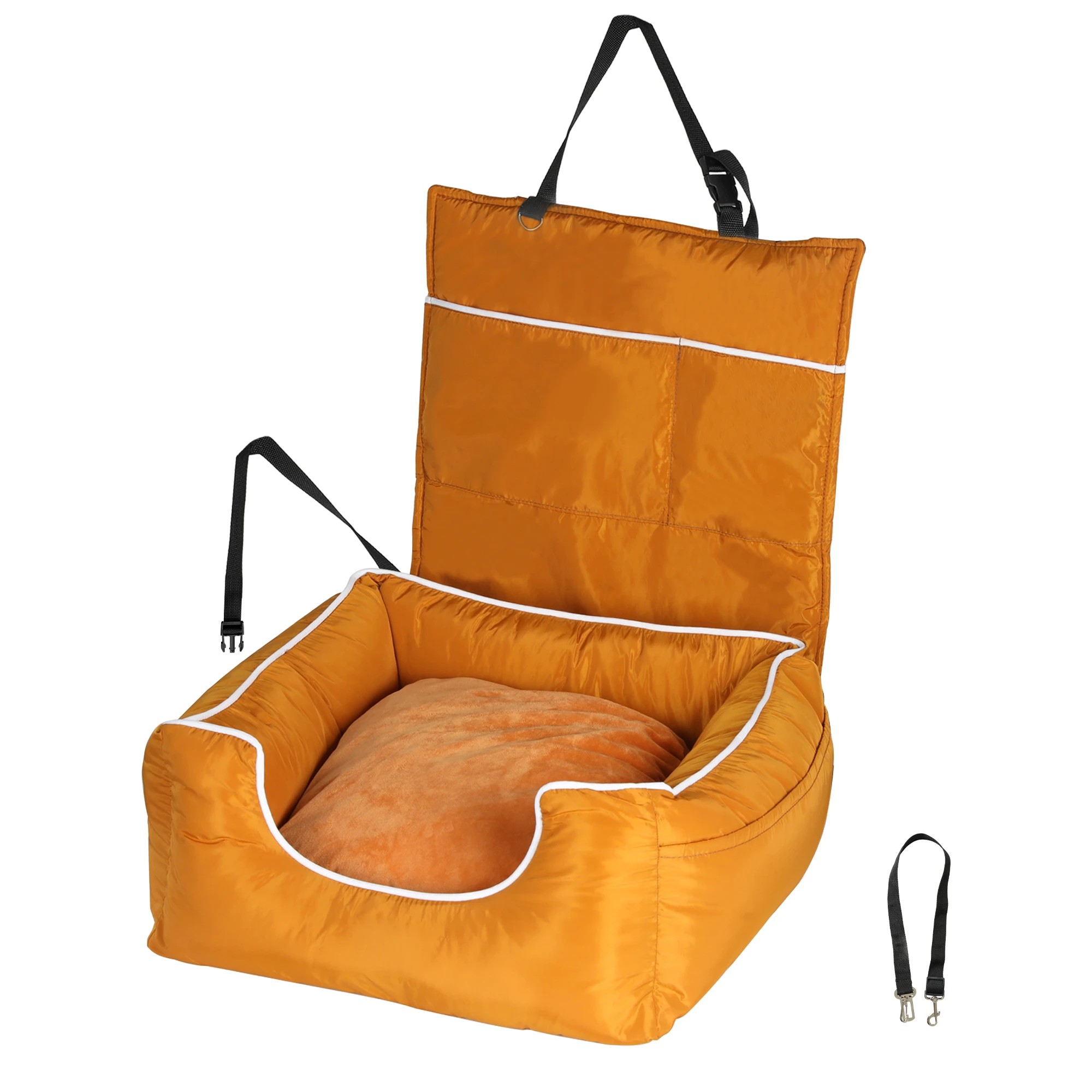 1 Pawz Dog Car Booster Seat Orange, 1 of 3