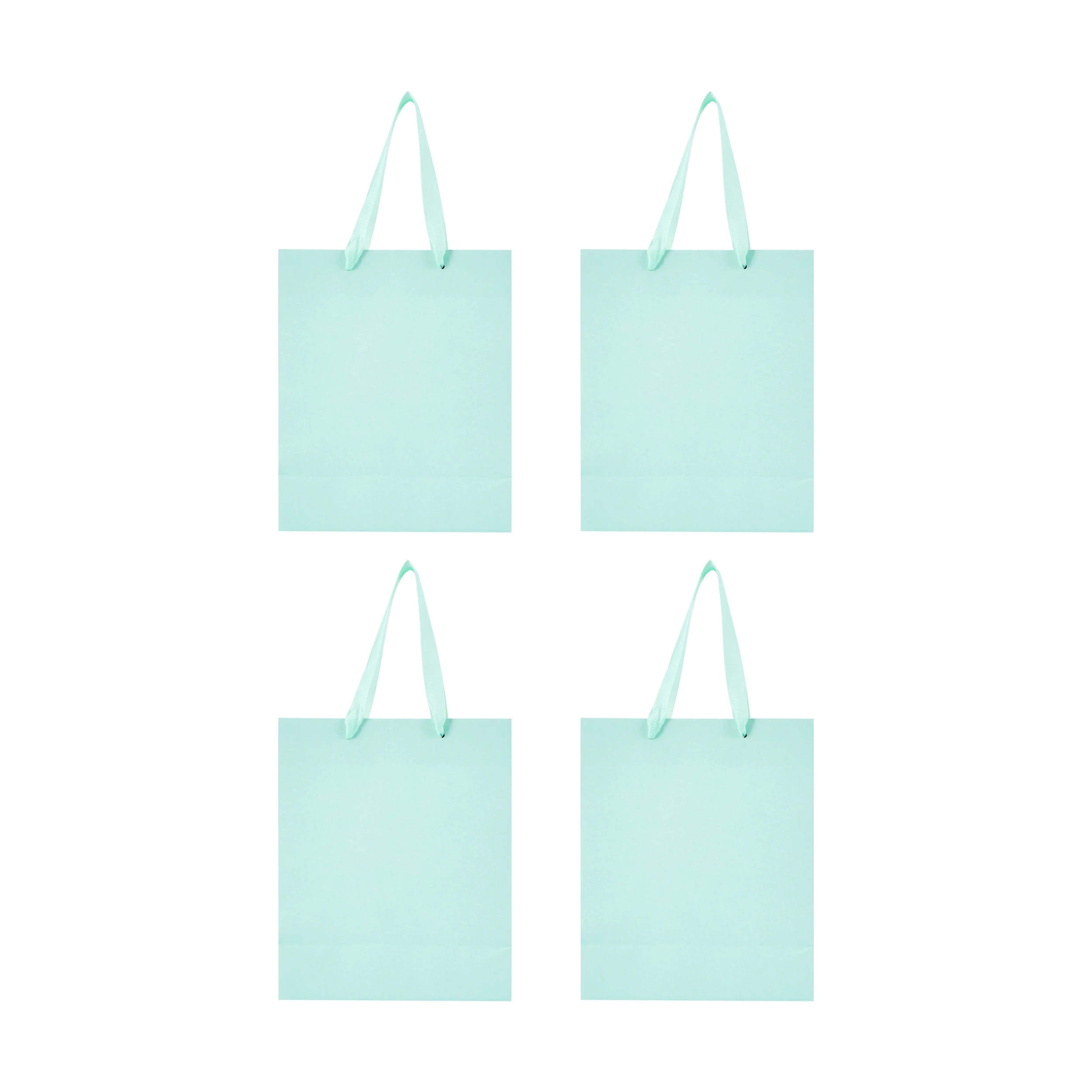 2 4 Pack Multi Green Gift Bags - Medium, 2 of 4