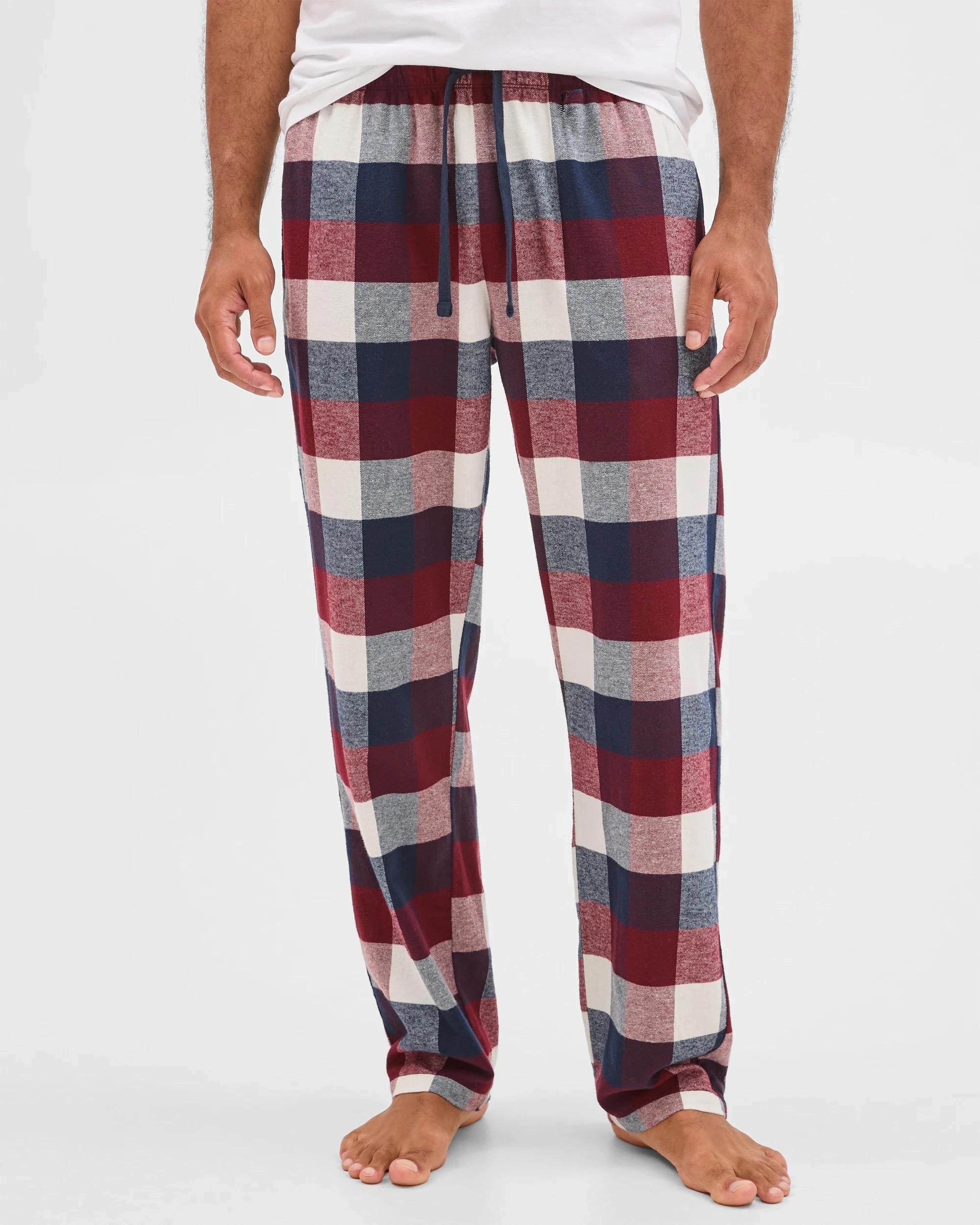 5 Target Man Flannelette Sleep Pant BURGUNDY BUFFALO, 5 of 5