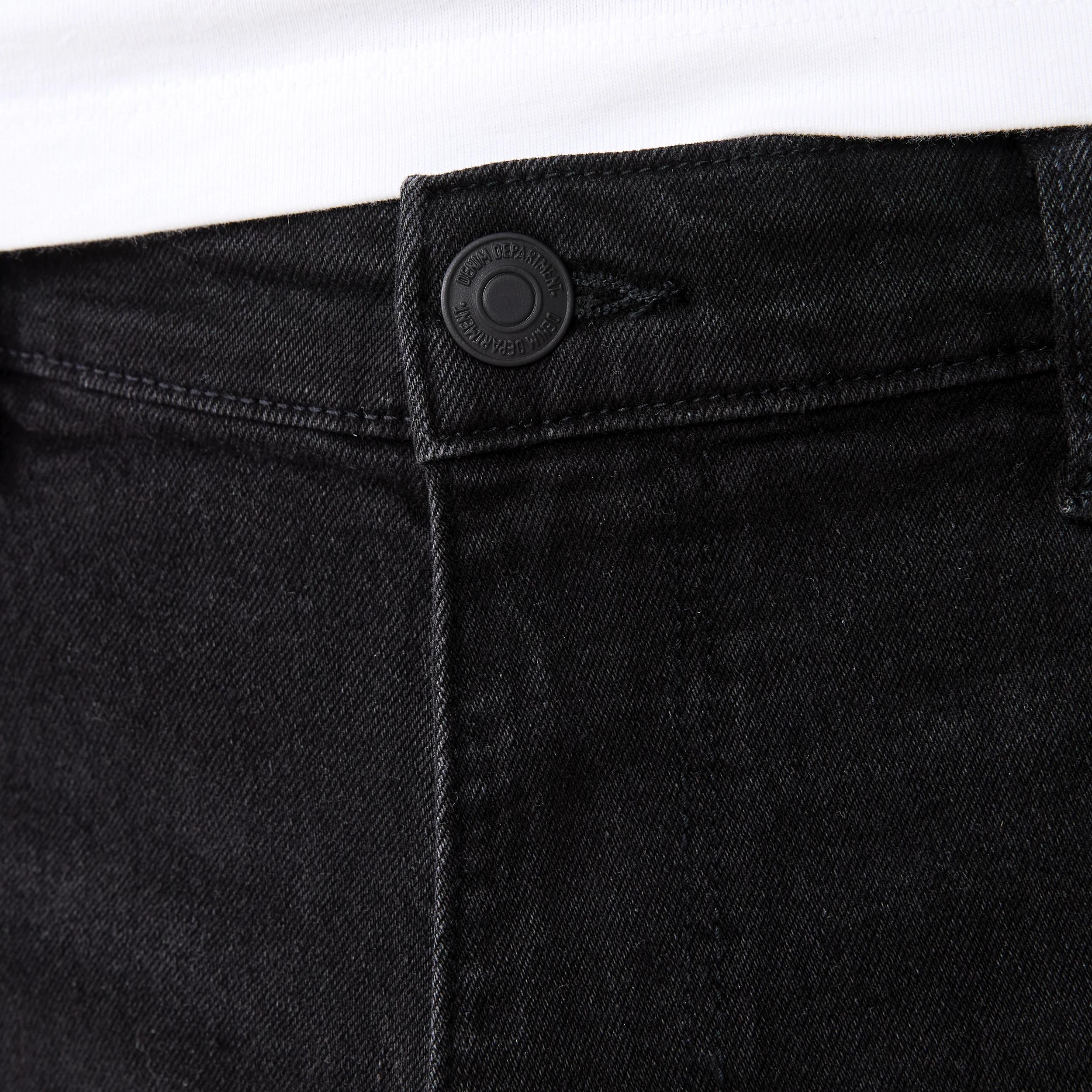 4 Slim Denim Shorts BLACK WASH, 4 of 6