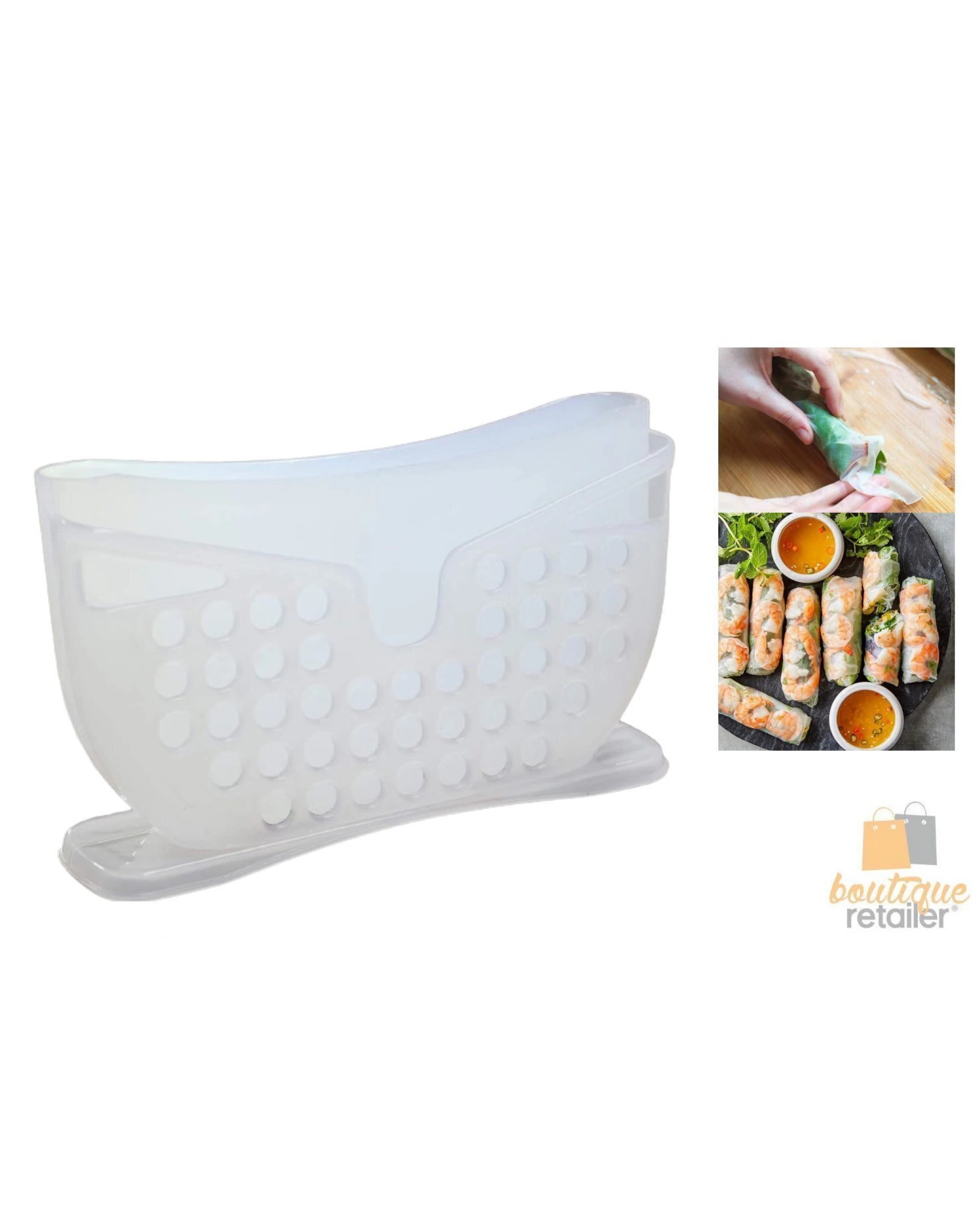 2 BR Home Rice Paper Roll Water Bowl for Vietnamese Cuisine, 2 of 8