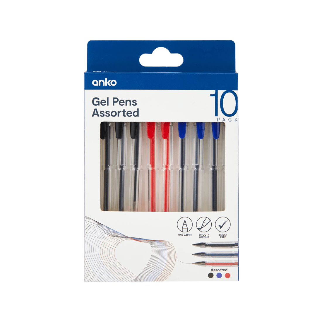 1 10 Pack Assorted Gel Pens, 1 of 6