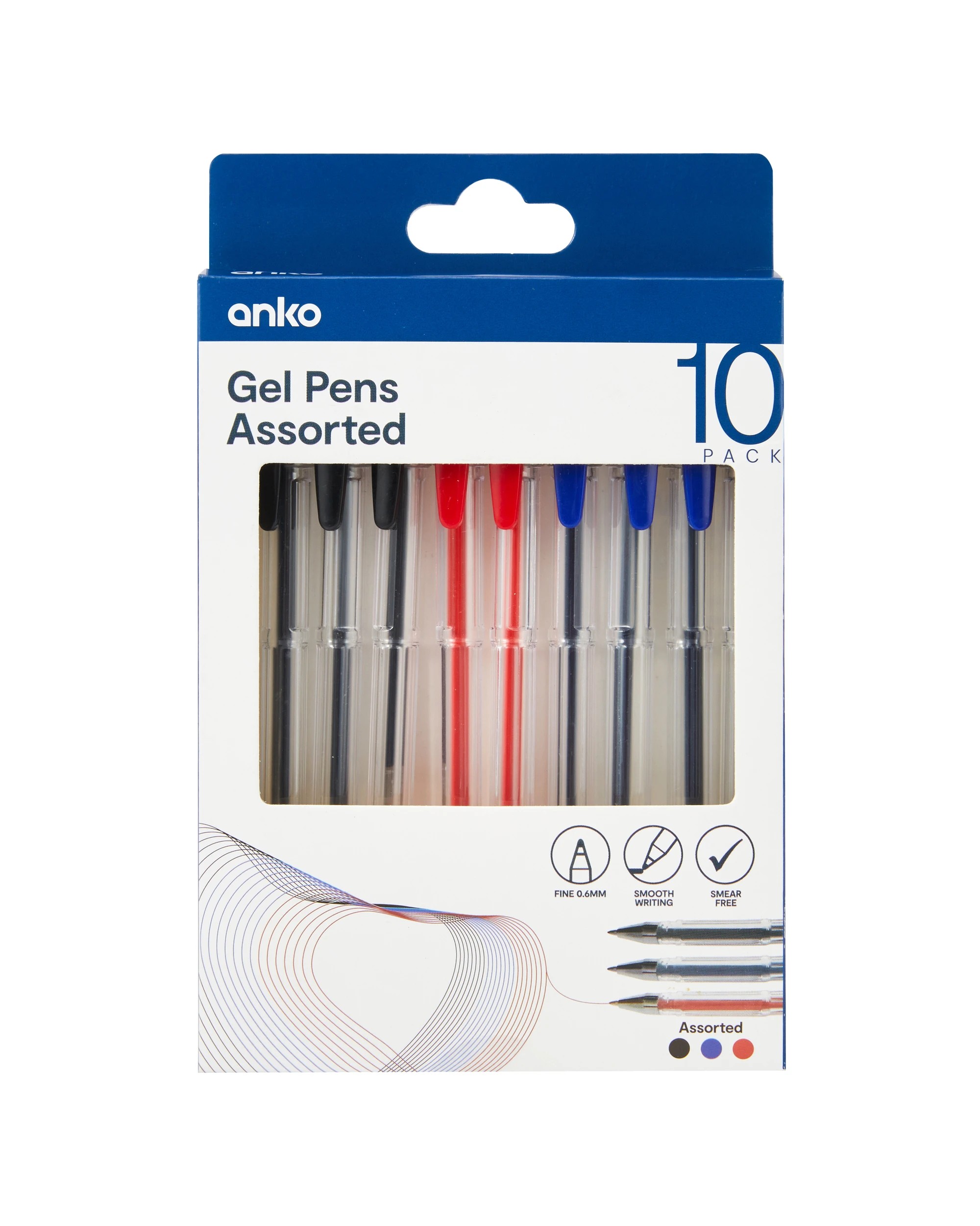 1 10 Pack Assorted Gel Pens, 1 of 6