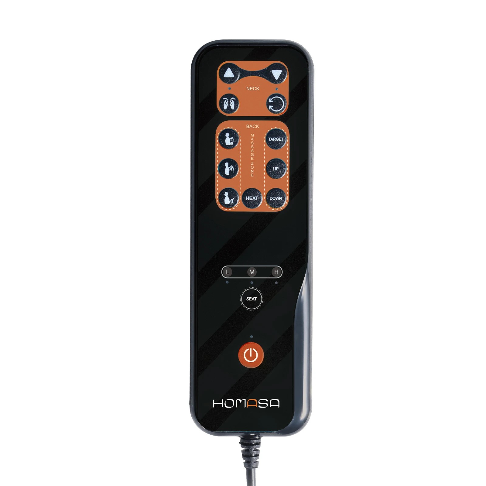 8 HOMASA Full Body Neck Back Massager Shiatsu Massage Chair Car Seat Cushion - Orange - Orange, 8 of 8