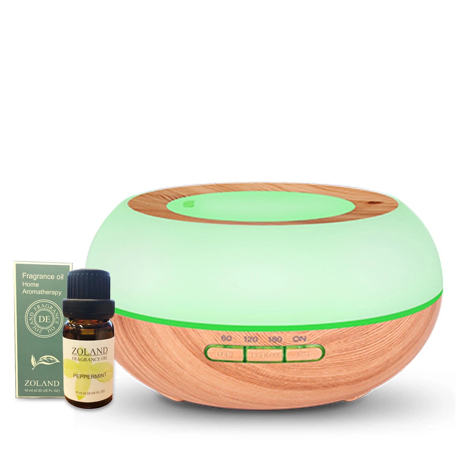 1 TODO 300Ml Humidifier Aromatherapy Diffuser Ultrasonic 7 Colour Led + Essential Oil - White, 1 of 3