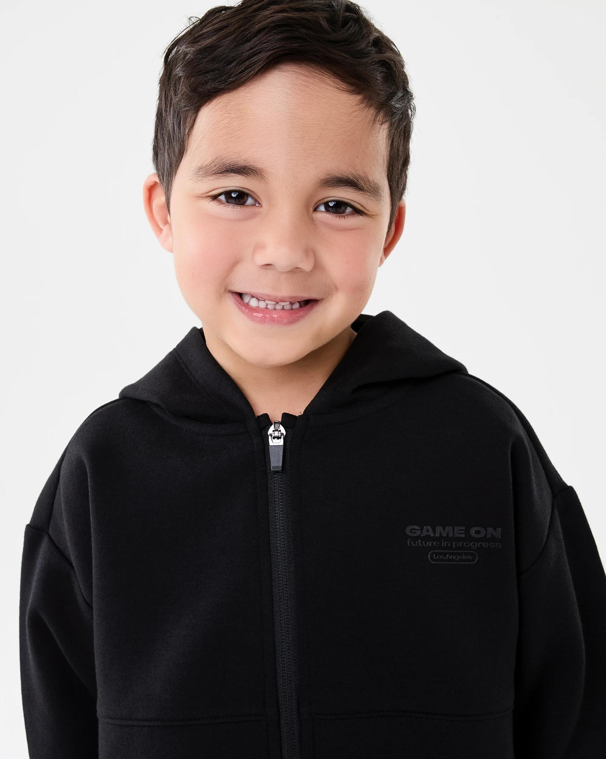 4 Zip Through Hoodie Black, 4 of 10