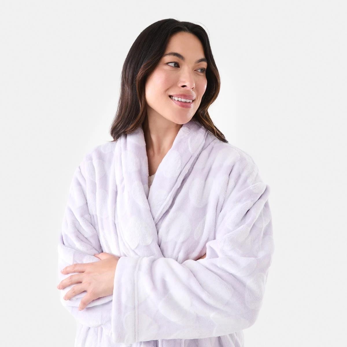 5 Printed Fleece Gown Llc Heart, 5 of 8