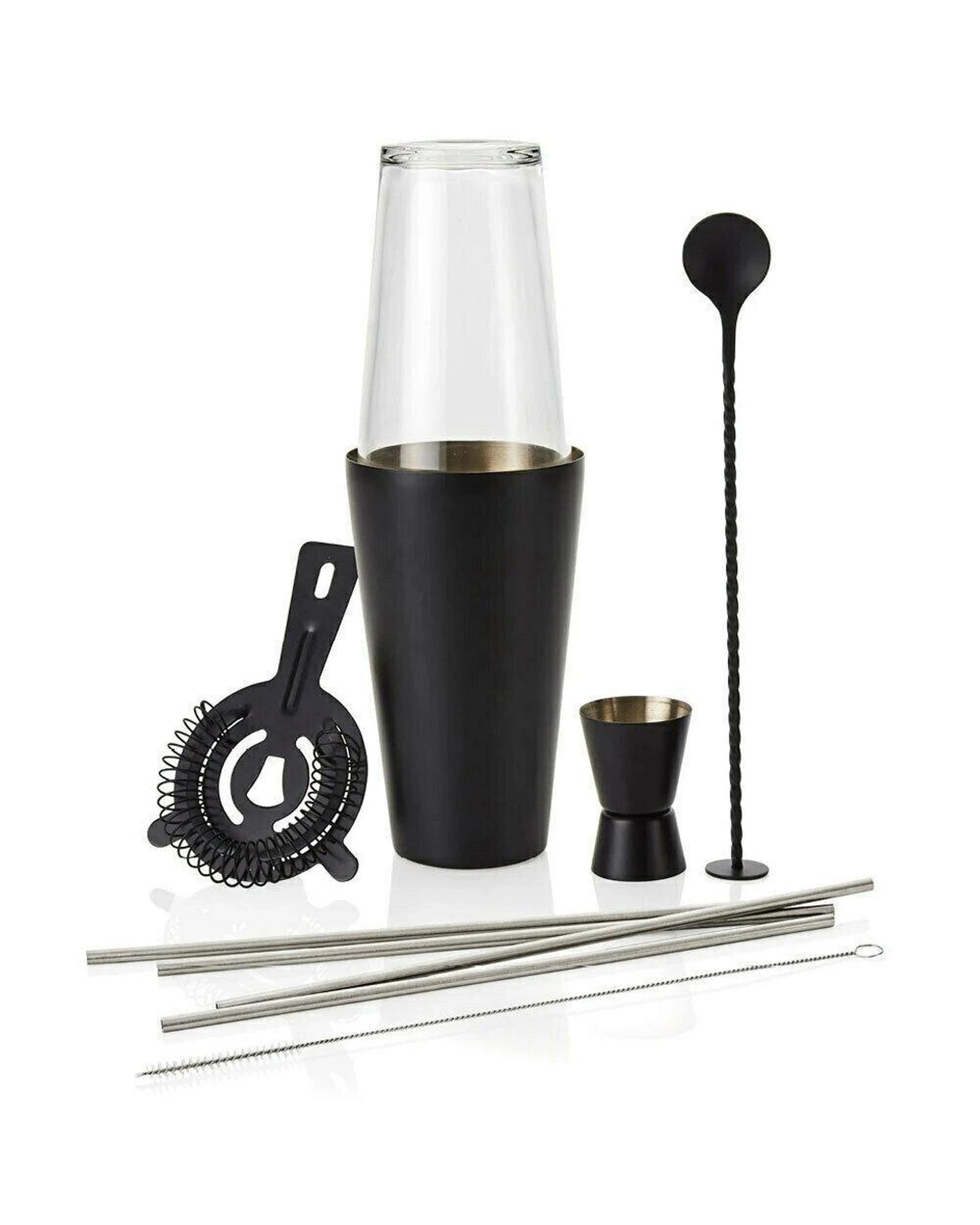 1 Stanley Rogers 10 Piece Cocktail Set Shaker Jigger Mixing Glass Strainer 10pc, 1 of 4