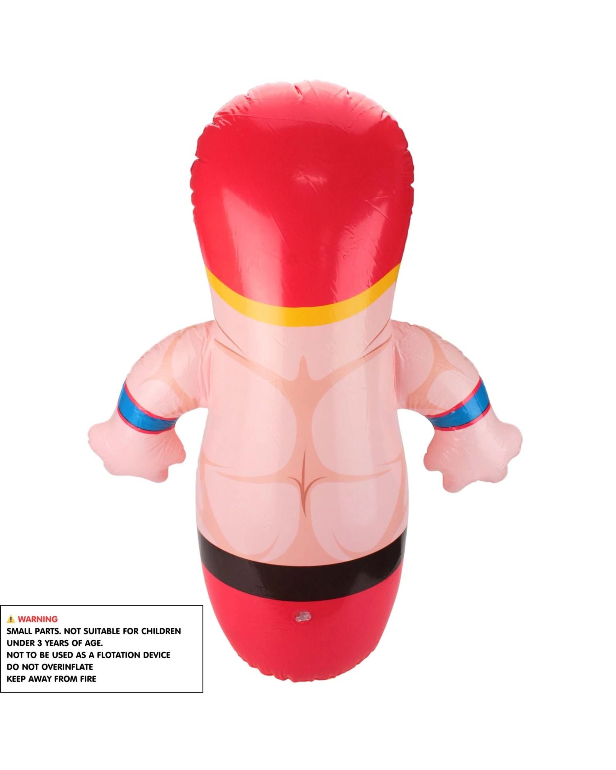 3 Party Maker Inflatable Wrestler Punching Bag - Red, 3 of 3