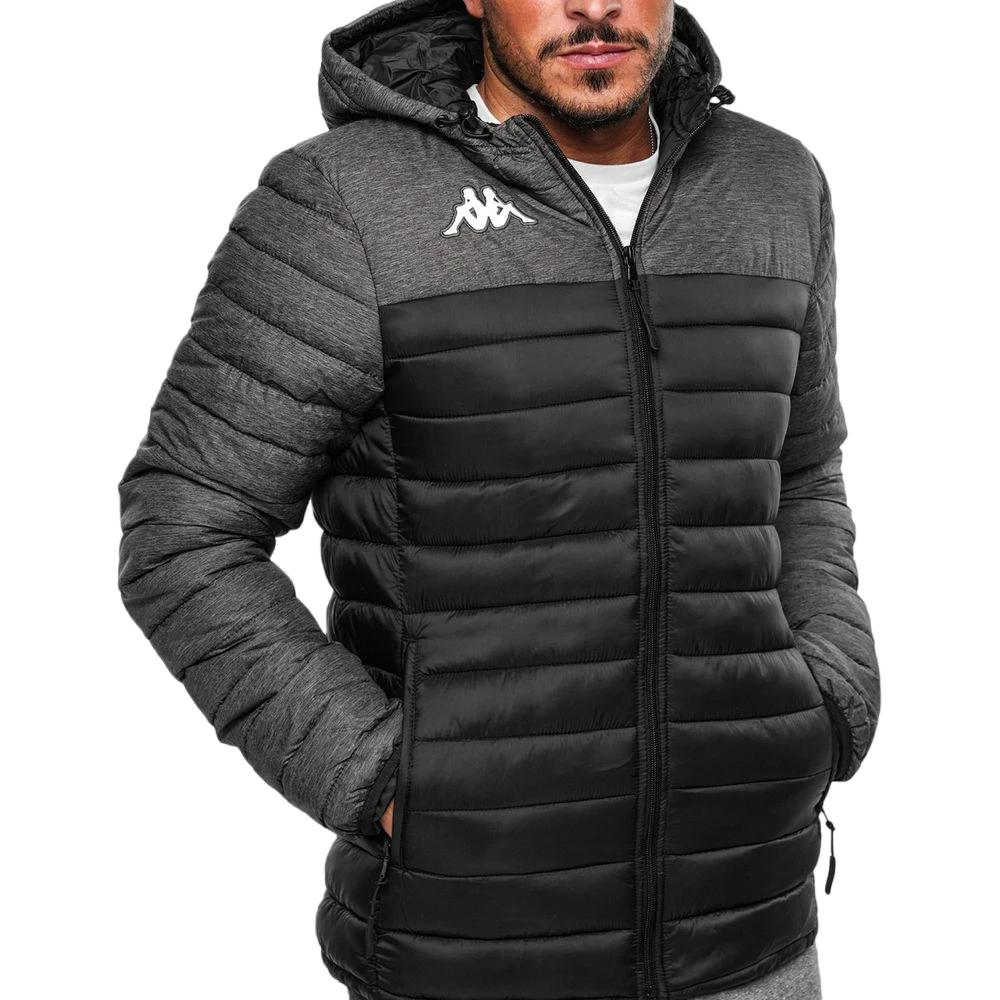 1 Kappa Mens Training Lamezio Black/ Grey Peformance Jacket BLACK/GREY, 1 of 7