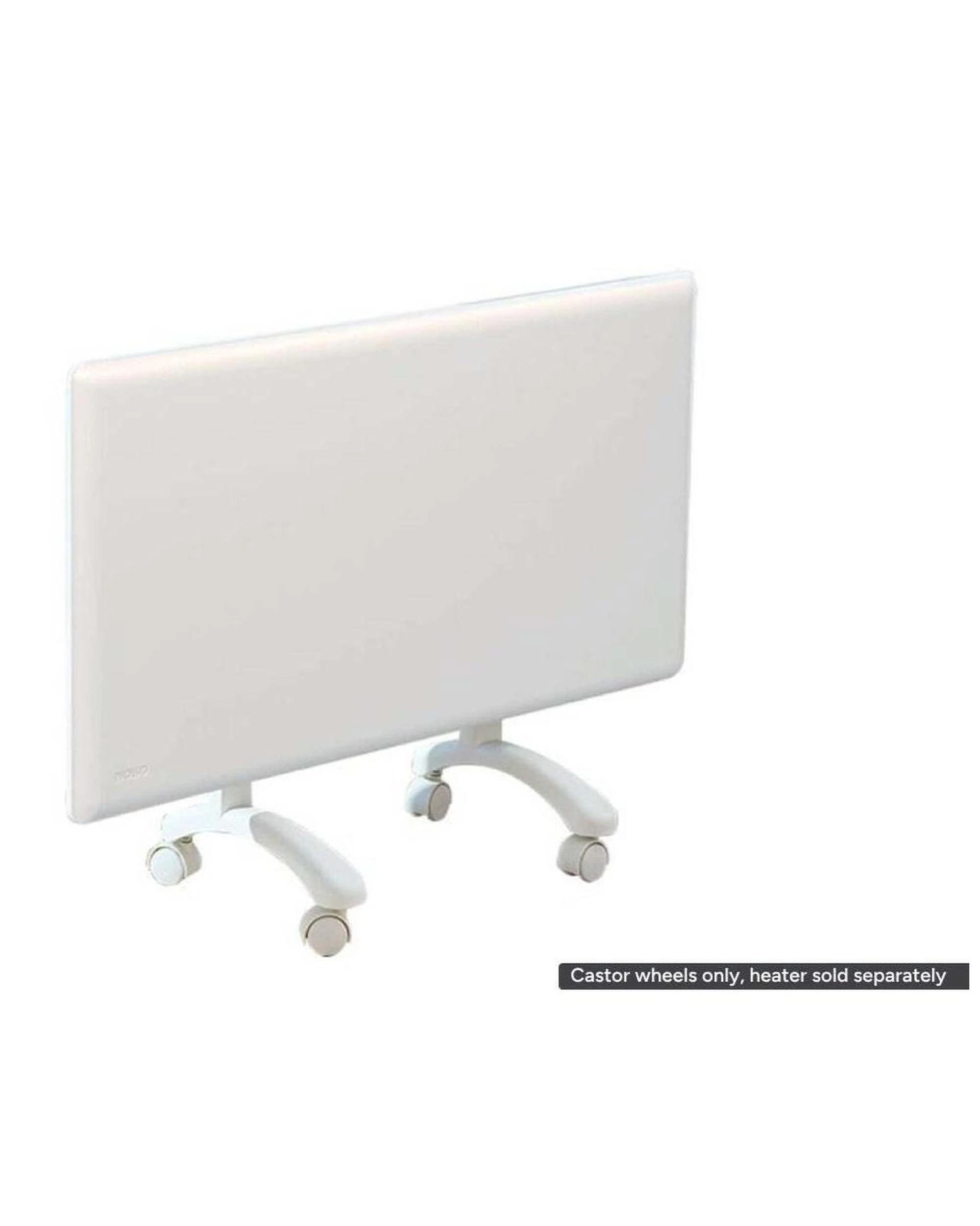 3 Nobo Electric Panel Heater Castor Wheels  White, 3 of 5