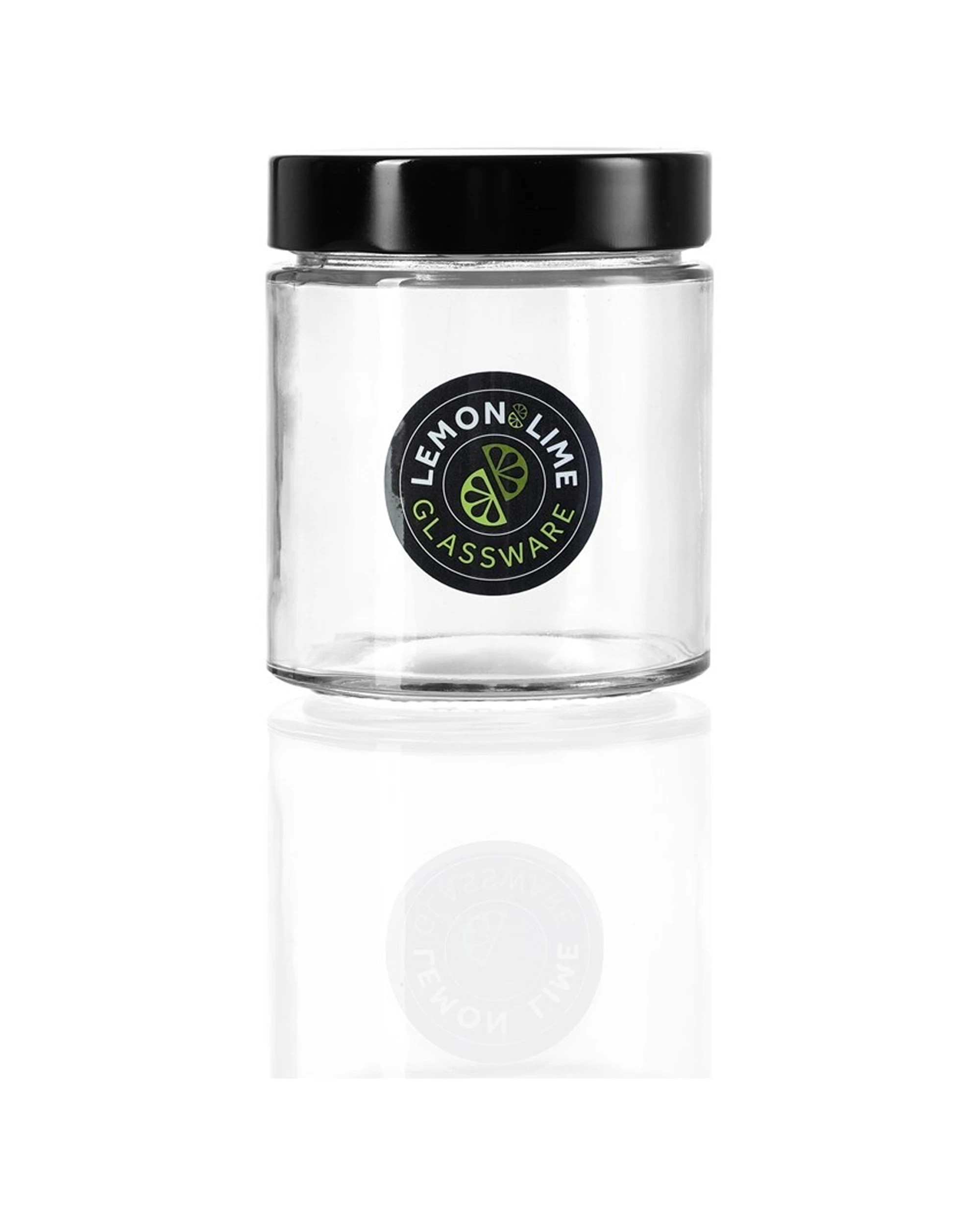 1 Lemon & Lime Soho 470ml Glass Preserve Jar Container Storage W/ Black Lid Clear
 - Clear, 1 of 4