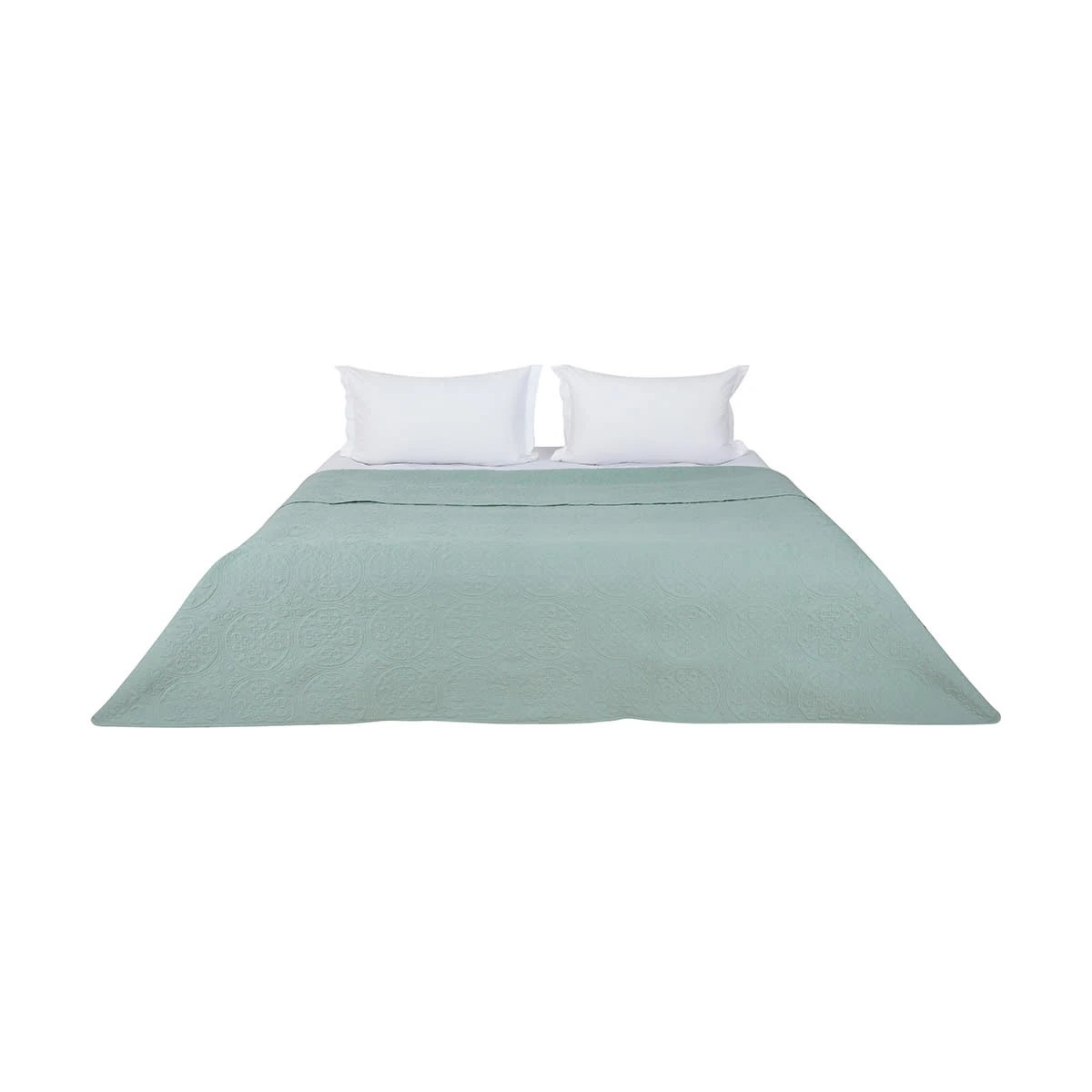 6 Aria Coverlet Set - Queen/King Bed, Sage, 6 of 7