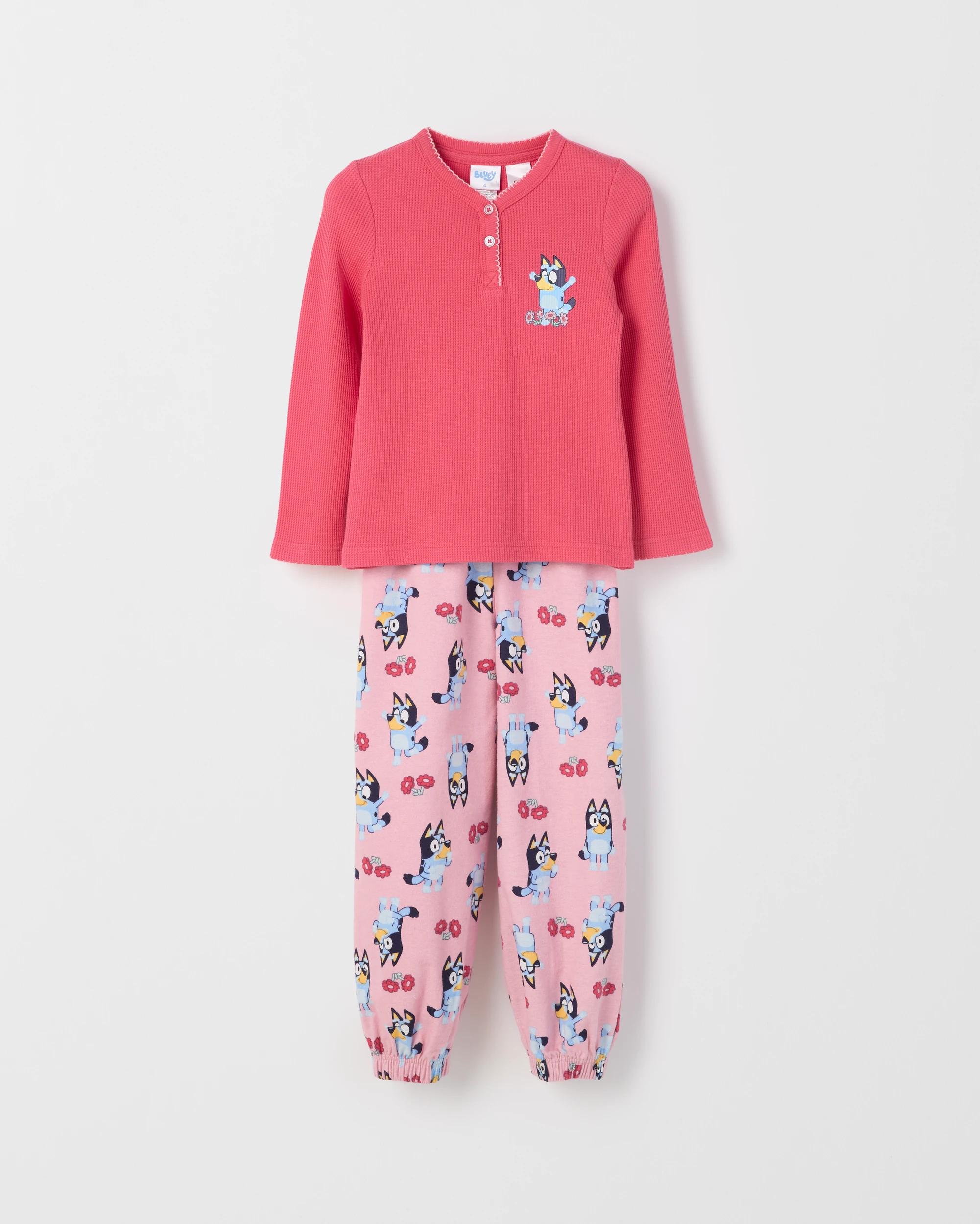 1 Target Bluey Australian Cotton Younger Girls Knit/Flannel Pyjama Set BLUEY, 1 of 3