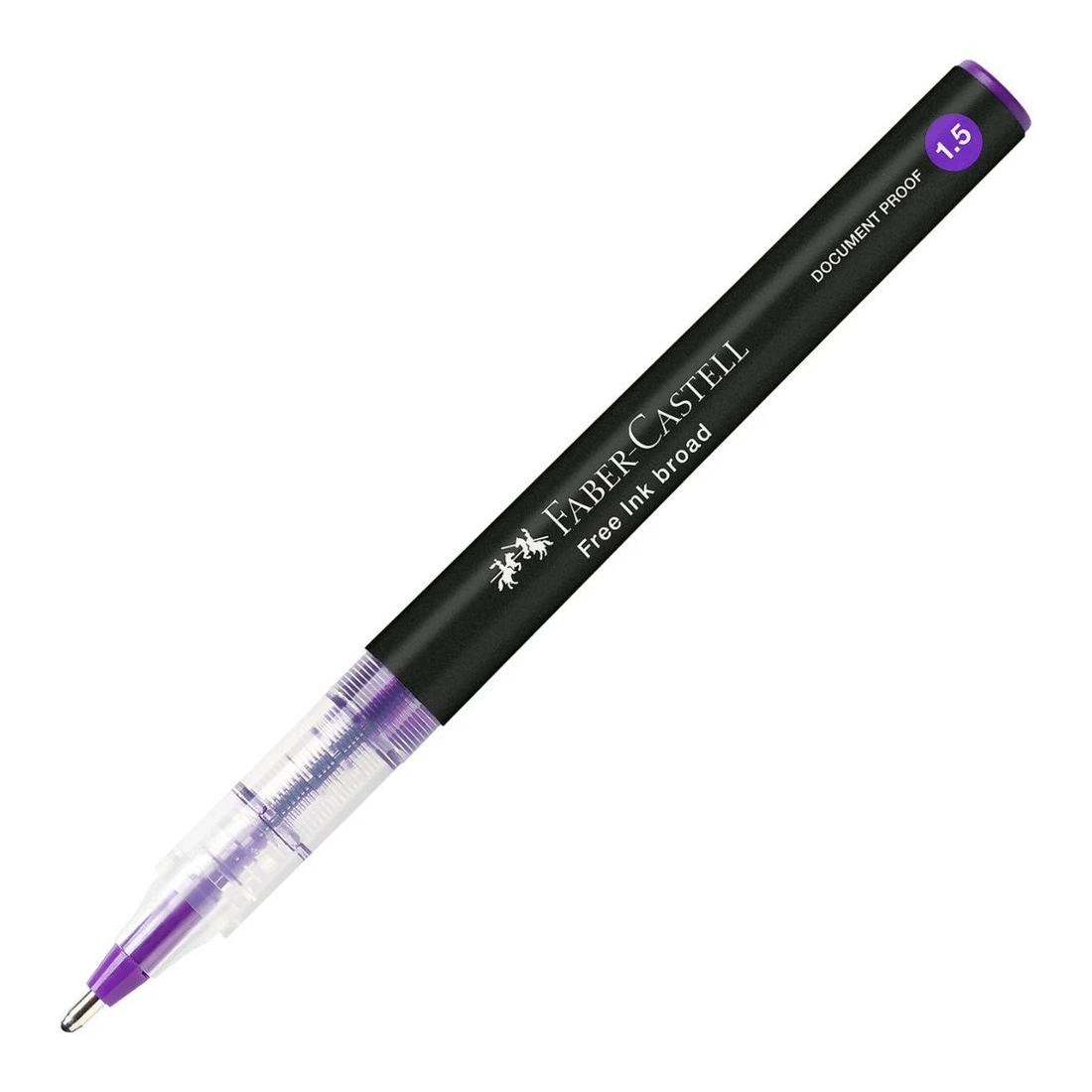 2 Faber Castell Free Ink Rollerball Pen 1.5 mm Violet, 2 of 4