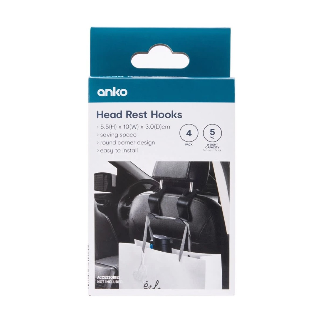 7 4 Pack Head Rest Hooks, 7 of 7