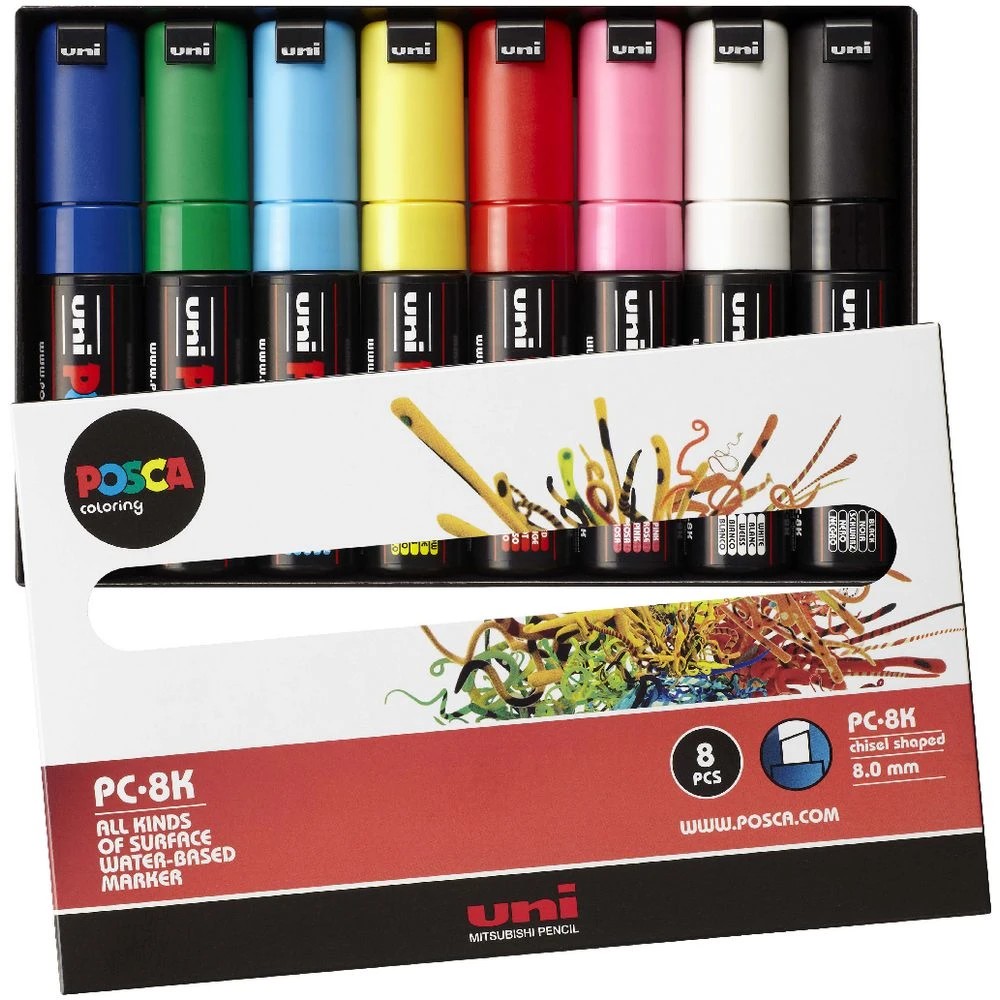 5 POSCA PC 8K Paint Markers Assorted 8 Pack, 5 of 10
