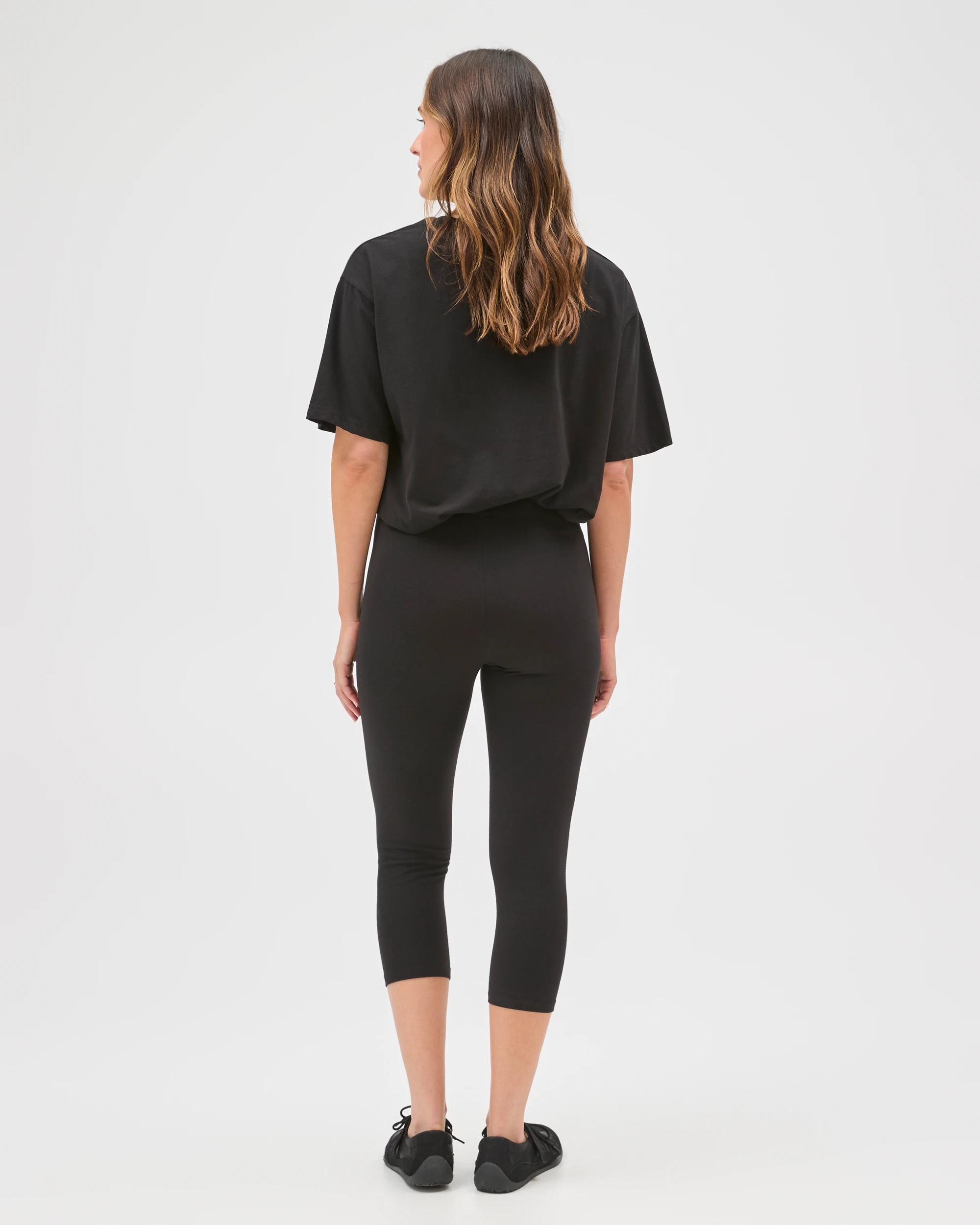 8 Target Active Australian Cotton 3/4 Length Stretch Leggings BLACK, 8 of 8