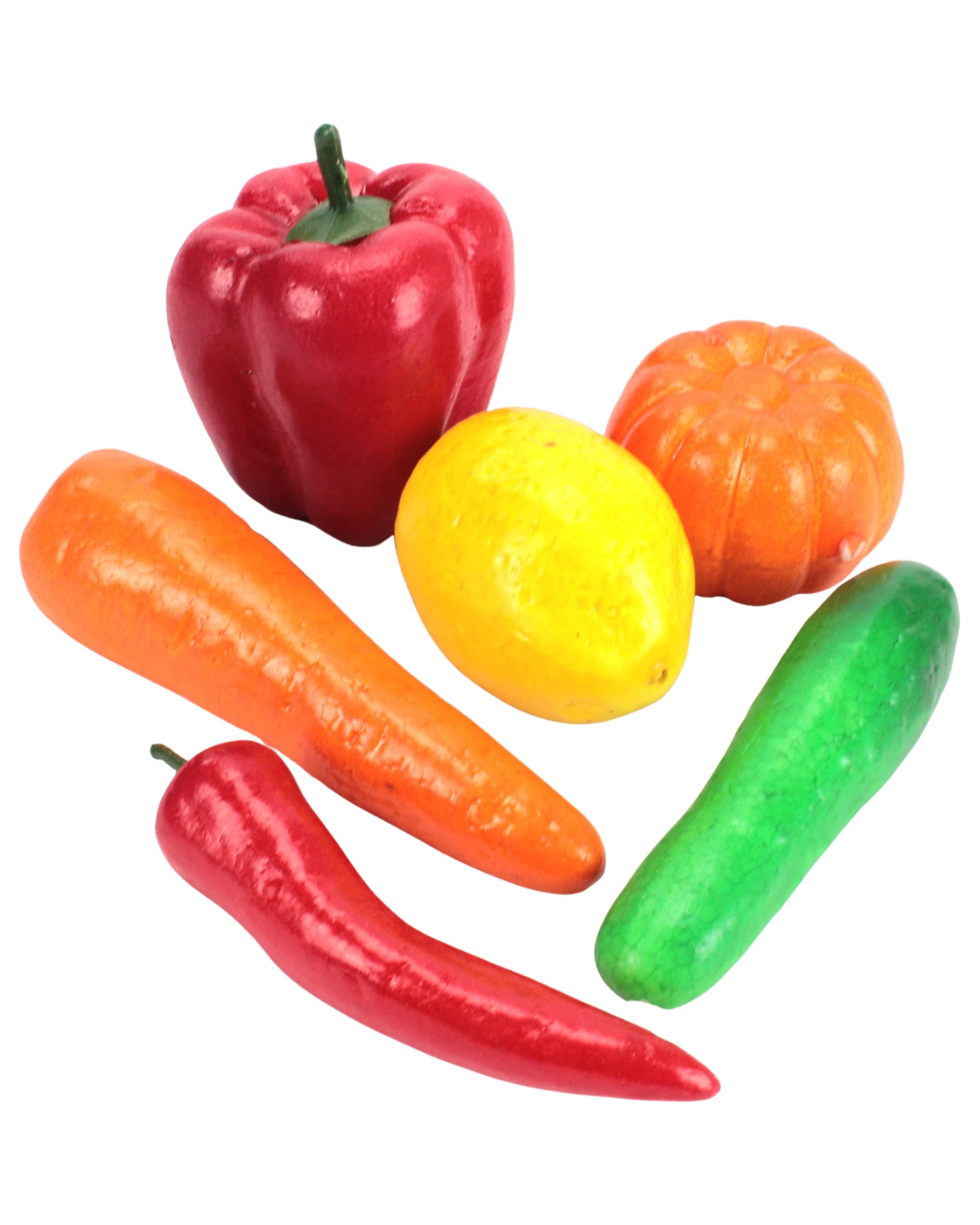 1 JDParty Artificial Fruit and Vegetables Pack of 6 - Multi, 1 of 3