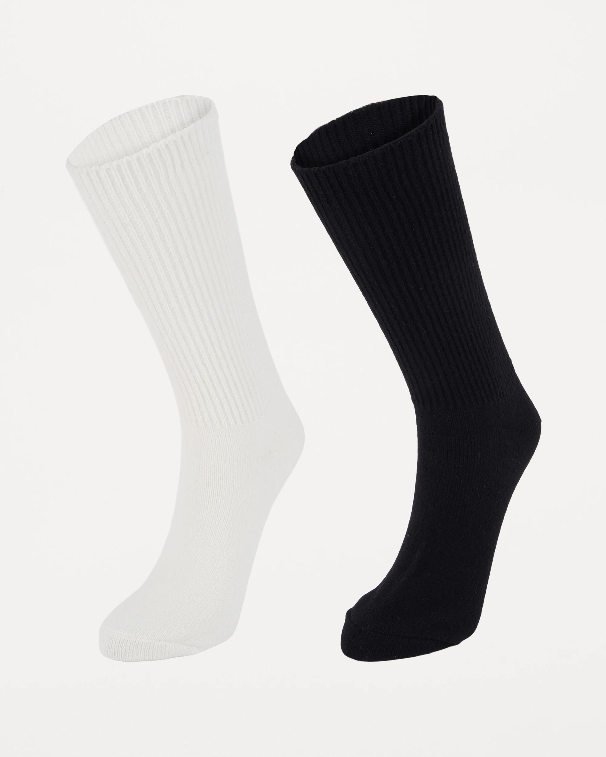 1 2 Pack Soft Bootsocks Whsper Blk, 1 of 3