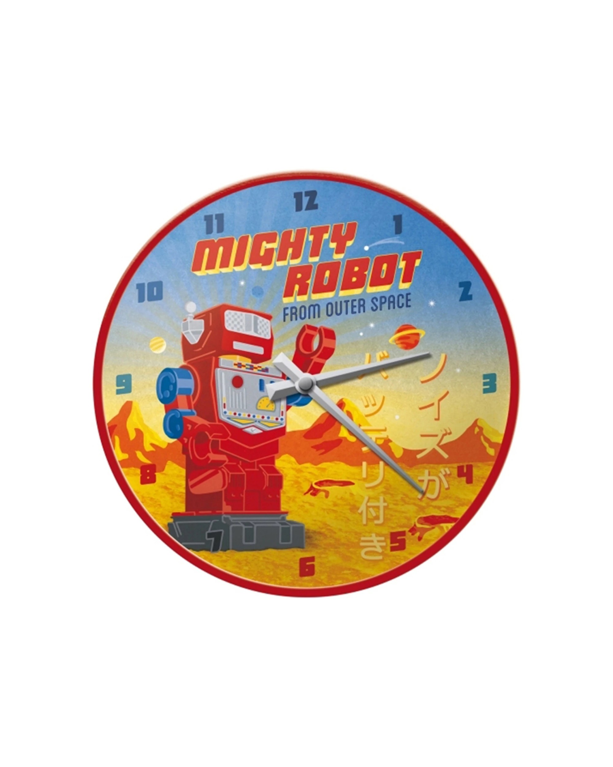 1 Nostalgic-Art Wall Clock Retro 30cm  - Space-Themed Design - Red, 1 of 1